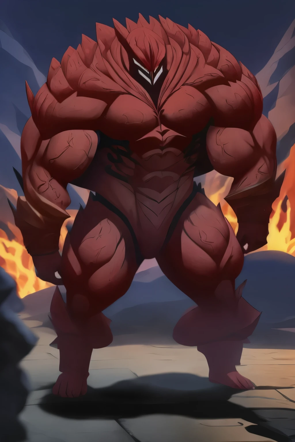 Uploaded on e621, (((by syuro))), ((incineroar, muscular male, nipple, muscular body, huge pecs, muscular arms, muscular legs, abs, cute face, completely nude, hyper penis, huge penis, thick penis, veiny penis, long penis, pubes, body hair, hairy, foreskin, precum, precum drip, hyper balls, huge balls, saggy balls, low hanging balls, foreskin)), ((dynamic pose, sexy pose, smirk, evil expression, simple background))