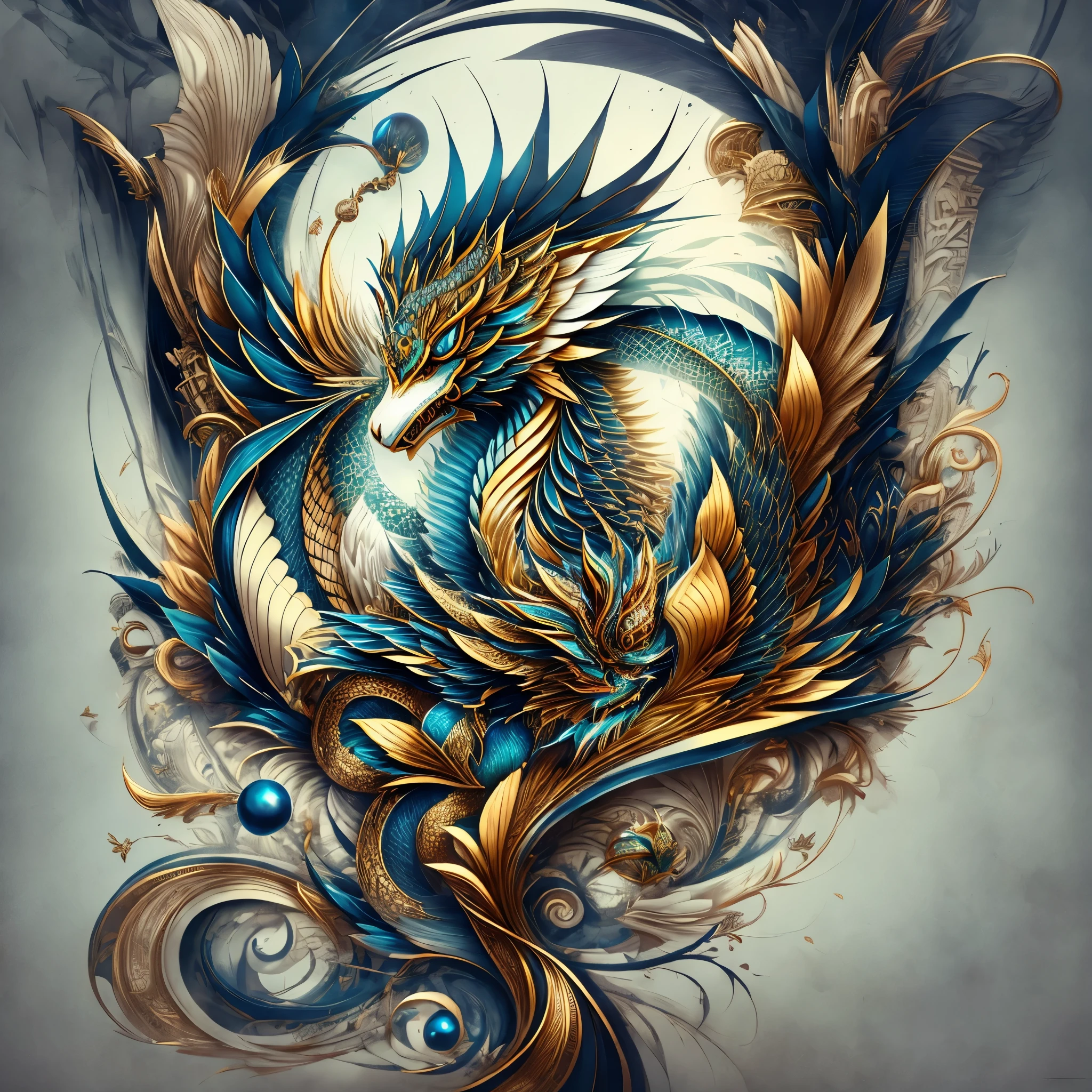 A captivating logo design featuring a minimal and pure dragon image, inspired by the artistic traditions of Kyoto. The dragon is elegantly silhouetted against a black background, its white outlines radiant and sharp. This intricately detailed logo is expertly vectorized, showcasing the dragon in a stunning detail view. Embrace the essence of oriental simplicity and superb craftsmanship with this 8K dragon logo by Zhu. --s2