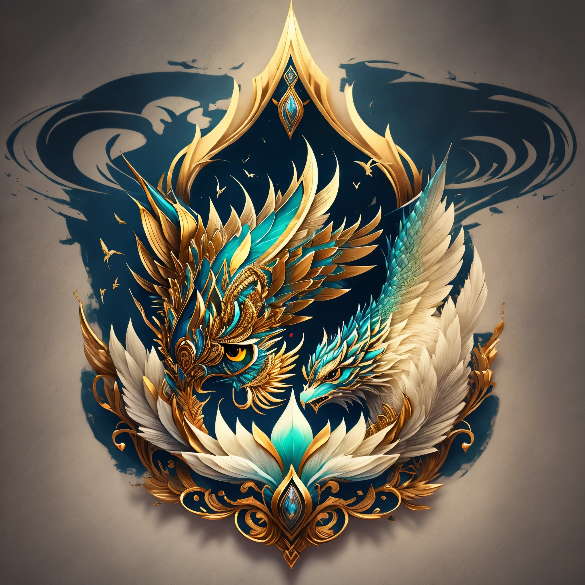 A captivating logo design featuring a minimal and pure dragon image, inspired by the artistic traditions of Kyoto. The dragon is elegantly silhouetted against a black background, its white outlines radiant and sharp. This intricately detailed logo is expertly vectorized, showcasing the dragon in a stunning detail view. Embrace the essence of oriental simplicity and superb craftsmanship with this 8K dragon logo by Zhu. --s2