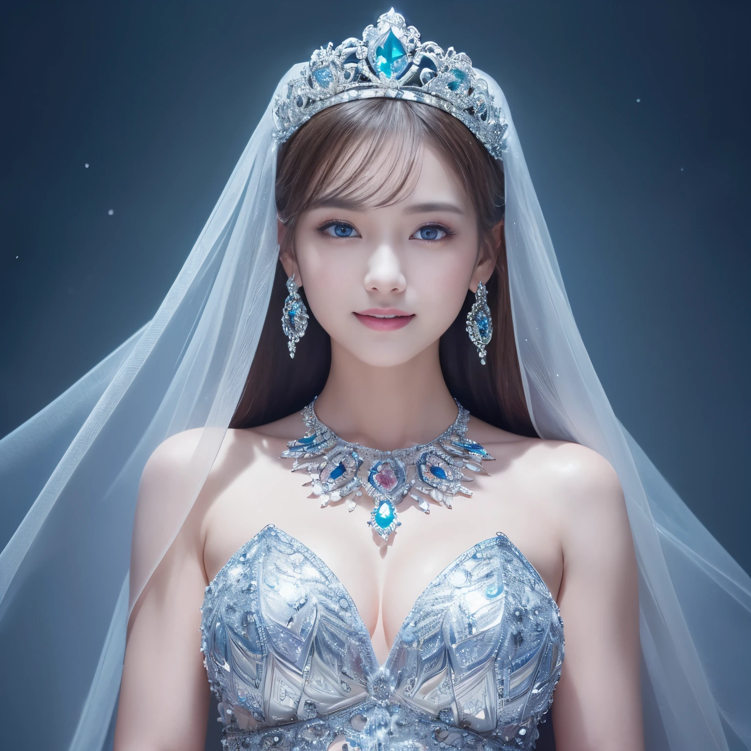 (masterpiece, best quality:1.5), highest quality, High resolution, super detailed, Realists, Upper body photo of a brunette young magical girl, detailed and beautiful eyes, beautiful detailed lips, very detailed eyes and face, longeyelashes, white satin wedding dress, Holding a magic wand in your hand, Cast a transformation spell, With her magic wand she transforms into wedding guests, Glowing wands available,Beautiful and colorful makeup, elegant and noble々The jewelry bag, Gardens as background, soft daylight, bright colors, fine brushstrokes, Portrait style, Silk dress fabric, beautiful color palette, glowing skin, First-class rendering, that captures every detail, enchanting atmosphere, subtle shadows and lights, (perfect ???????:1.2), (The stunning magical girl in a wedding dress turns stones into wedding guests (a transformation with the magic wand:1.4), (magnificent panorama view:1.2)