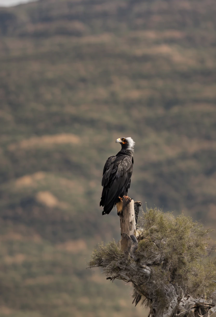 One condor, zoomed-in image.