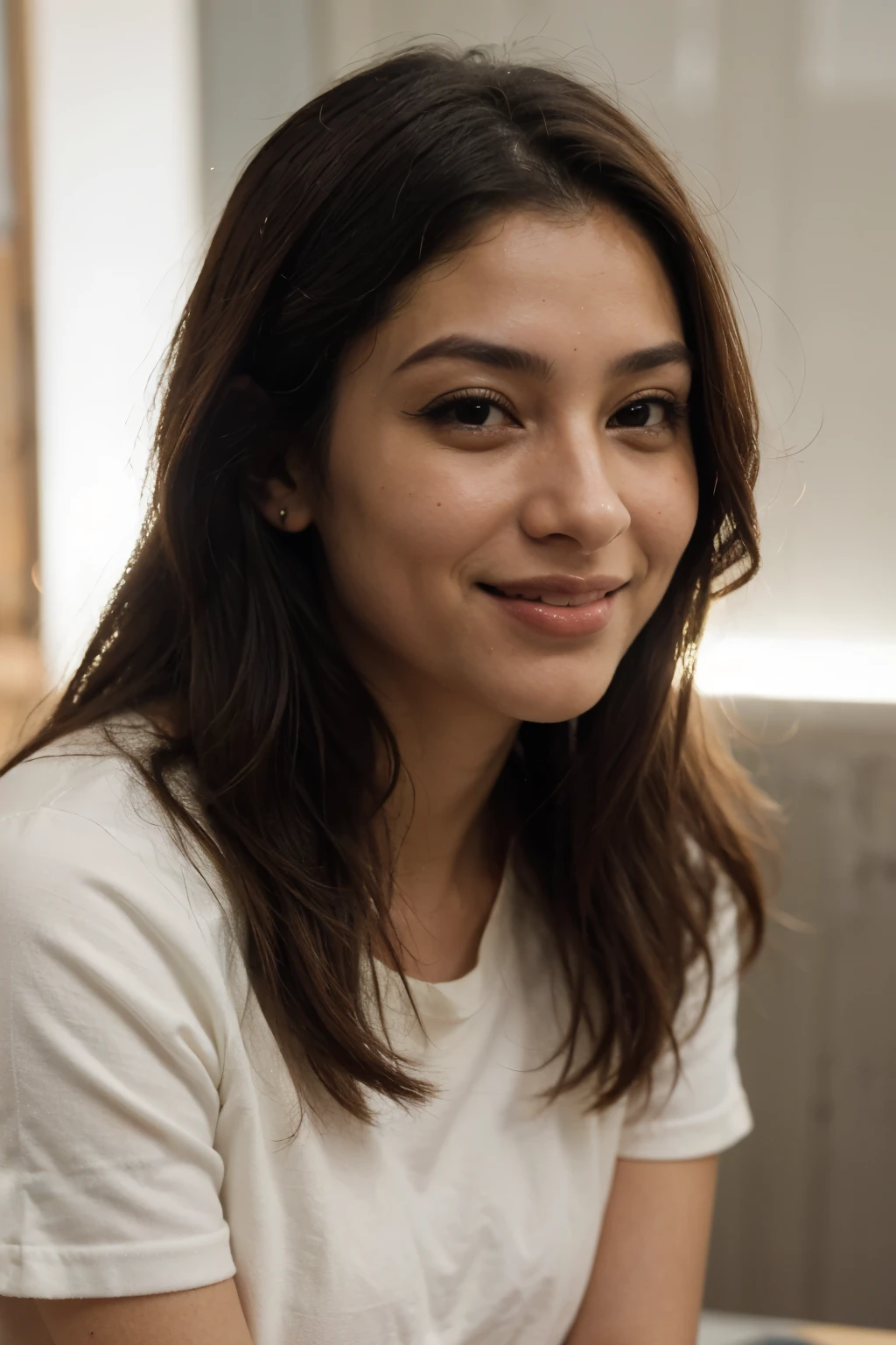 ((melhor qualidade)), ((obra de arte)), (detalhado), rosto perfeito pele negra, sorrindo, foto de perfil