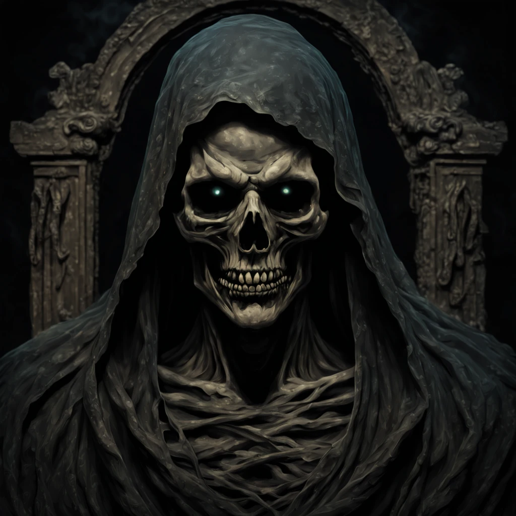 Sarcophagus Wraith in Horror art style