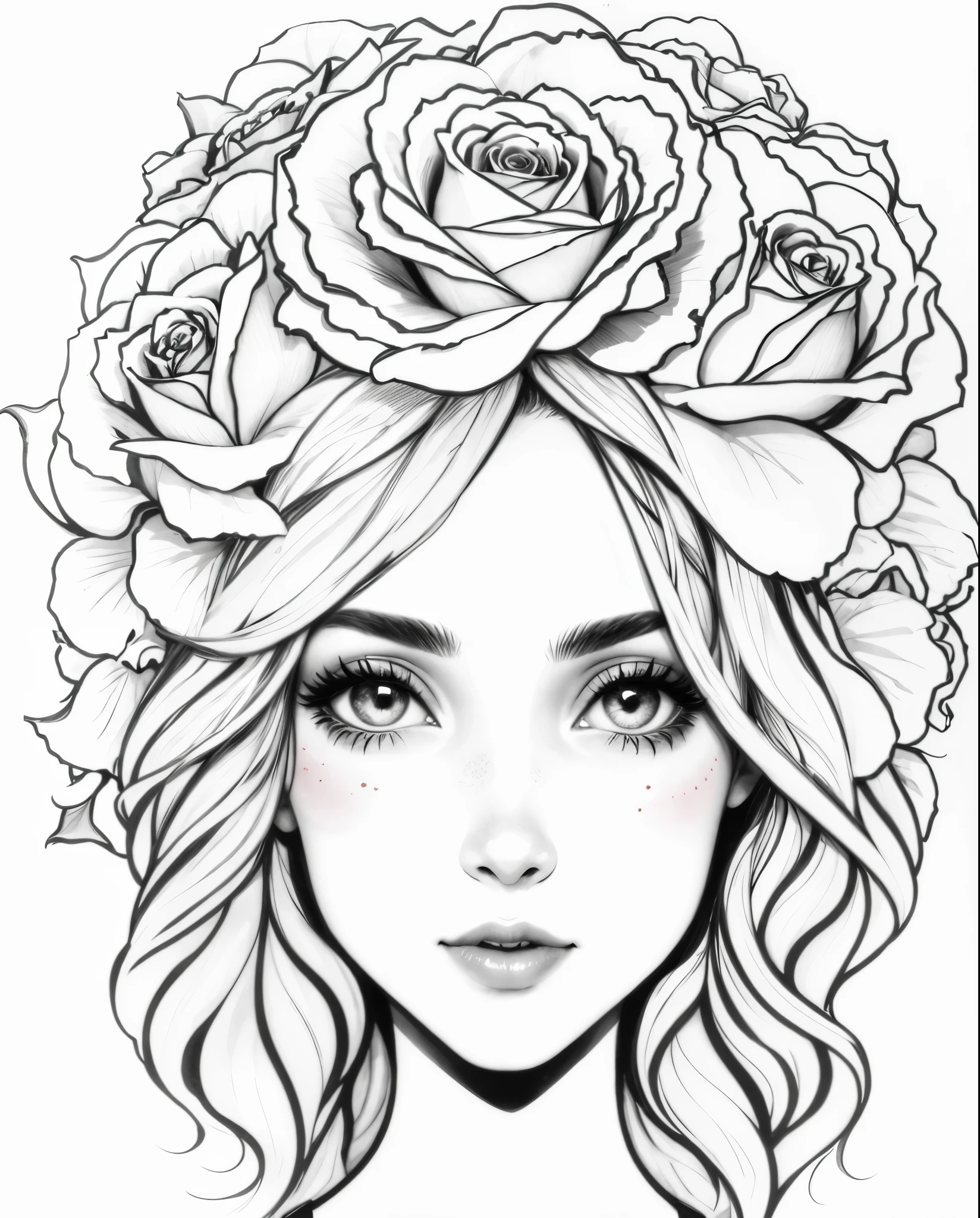 Girl with rose 
