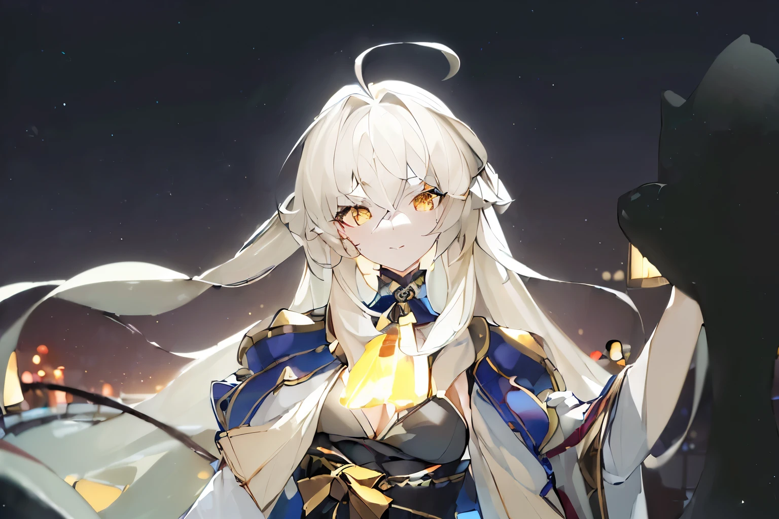 ((best quality, 8k, masterpiece: 1.3)), 1 girl, Slim like a fox,Comes with 9 syrups,In the dark night with burning gold,Ambient and gloomy lights of Japanese city focus on girl,and has light and shadow effects caused by lighting halos.