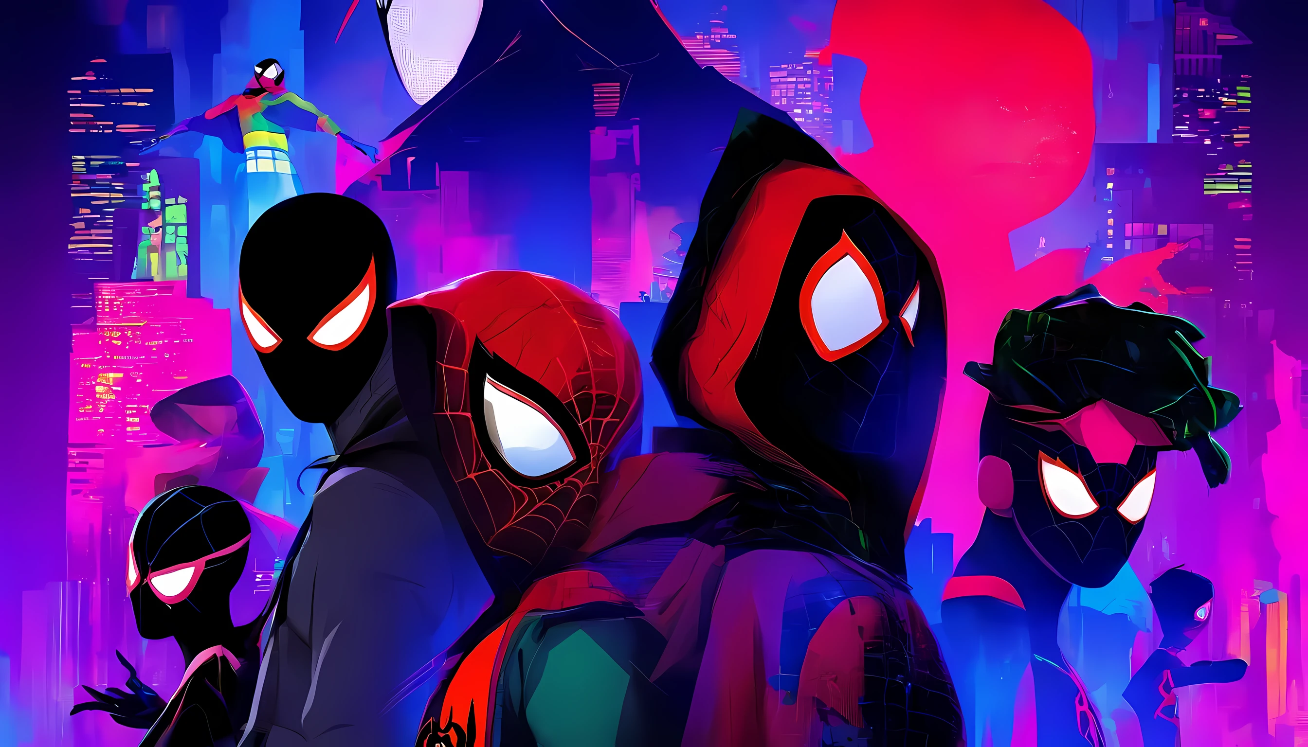 spider-man into the spider-verse, the spider gang