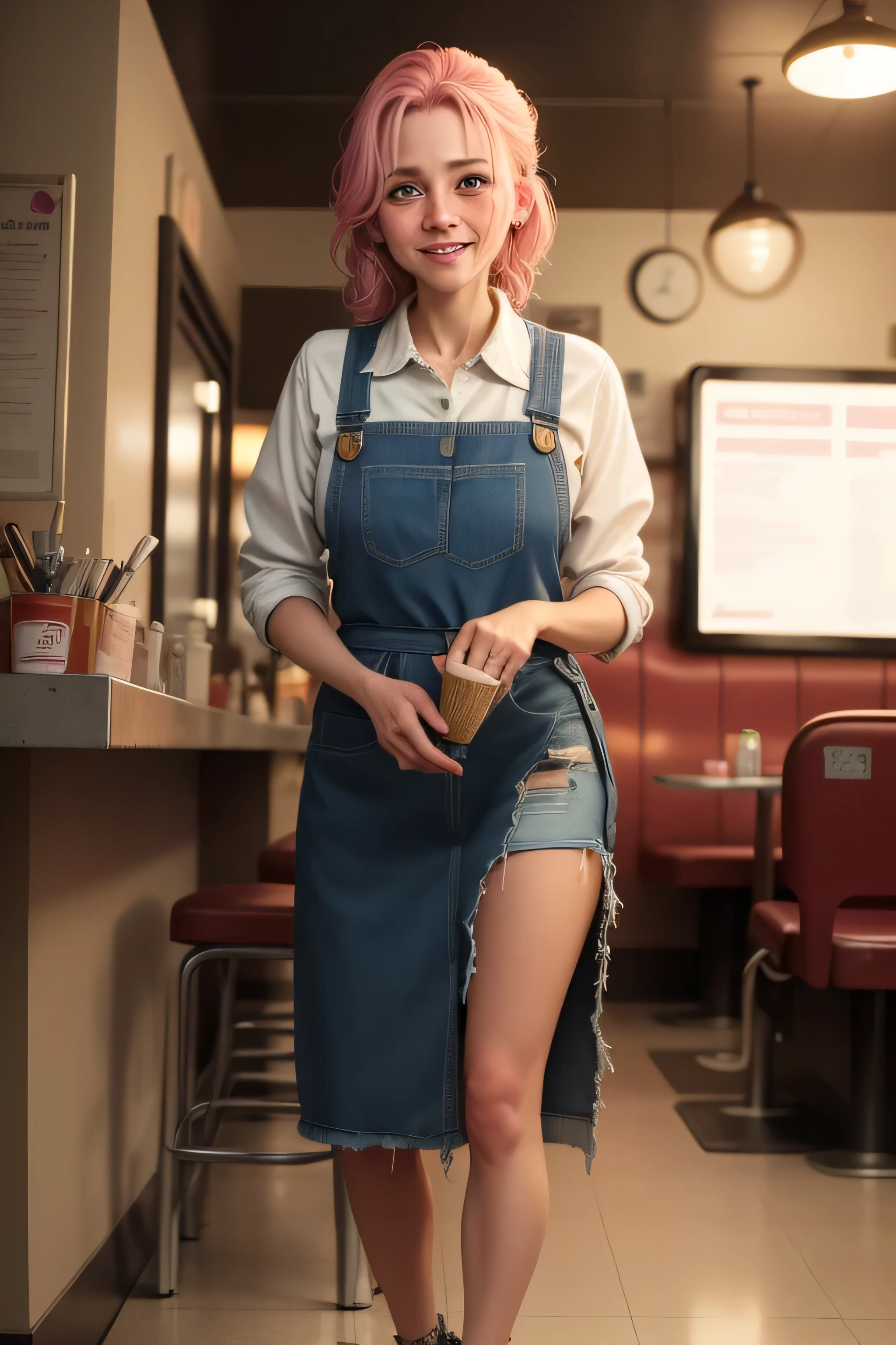 Samantha forced a smile as she served the last few customers at the diner. It had been an endless shift and her feet ached from over 12 hours on her feet. As she cashed out the last patron, a homeless man wandered in from the cold, looking disheveled with his long scraggly beard and tattered clothes.