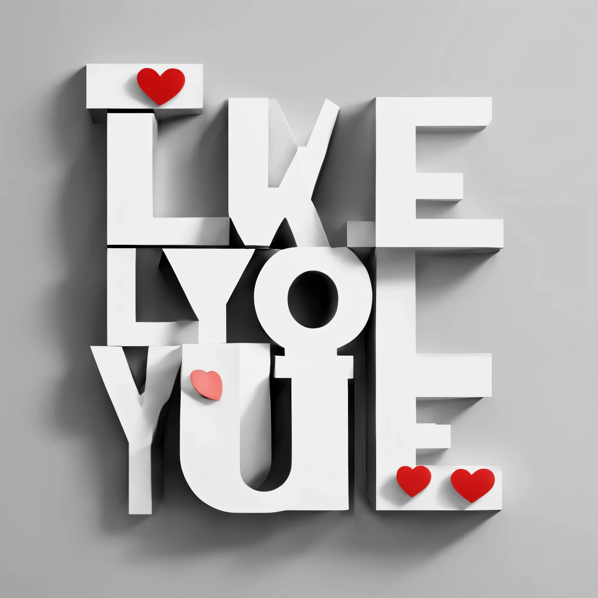 Font, typeface, Helvetica Font, "I love you"