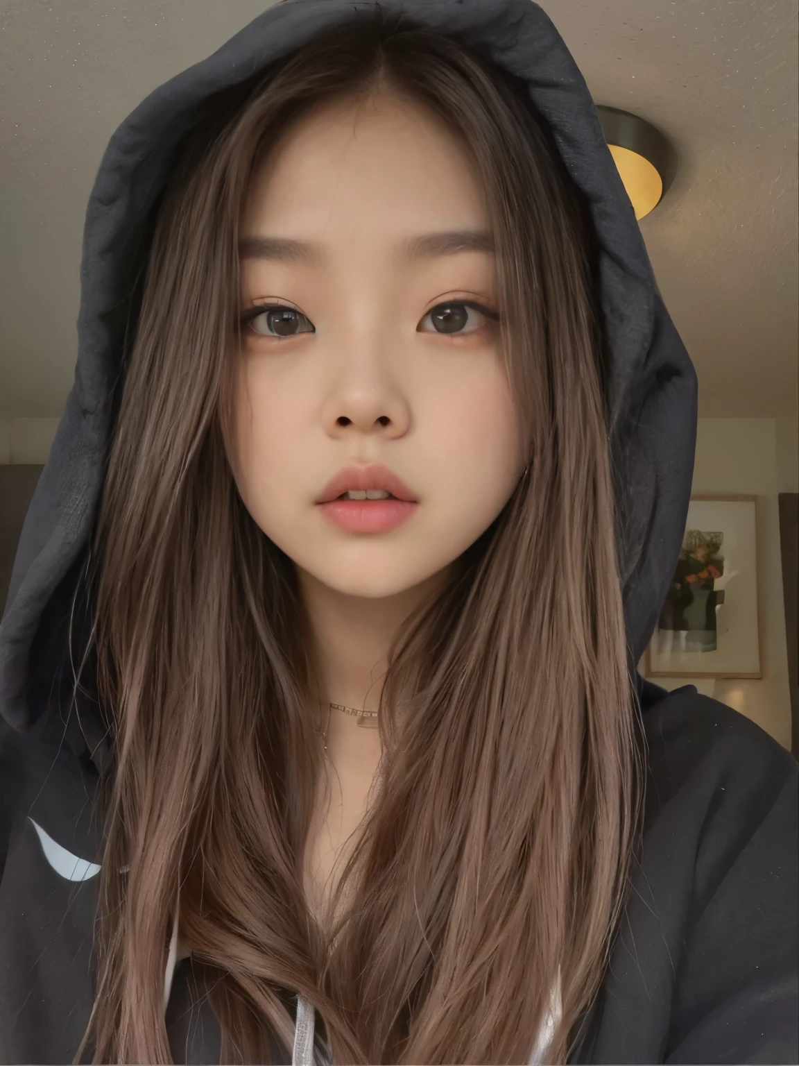 Close-up of a woman wearing a hoodie and wearing a hoodie., blackpink jennie, Cute young Korean face, Jossi of blackpink, wan&#39;s Korean face is so cute, Korean girl, beautiful south korean women, south east asian with a round face, with a round face, Cute young man with a sweet Asian face, Roseanne Park of blackpink, beautiful round face, Ulzzang