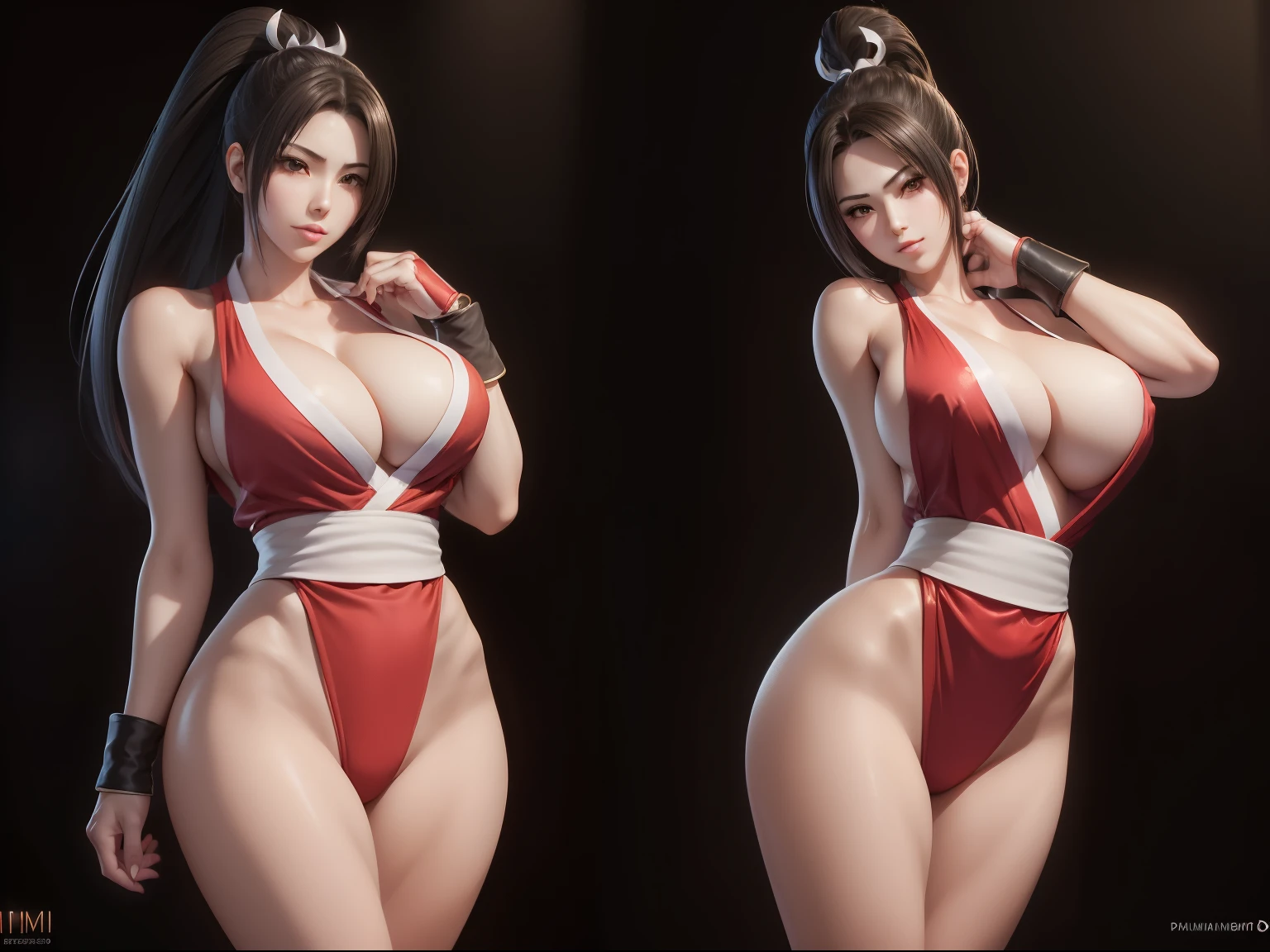 (((mai shiranui))) ((de kof)) phat ass perfect ass(((enormes tetas)))((8k))),((cuerpo completo))(((Amazing tits)))caliente, hermosa,((Hornie)), 8k, hiperrealista todo como un motor irreal trazado de rayos render ((estilo humano hiperealista)),(((Empty dark background))). hiperrealista todo como un motor irreal trazado de rayos render estilo humano realista ,(((Empty dark background)))., Suavemente iluminado, Intimo exquisito detalle, sharp focus, intrincadamente detallado, rewarded photography, small-catchlight, bajo contraste, alta nitidez, facial-symmetry, profundidad de campo, cinematic background, Renderizado del motor irreal, Imagen central, dream-like, Suavemente iluminado, intimo, imagen de cuerpo completo ,cuerpo completo,((tetona)),((piernas torneadas)) perfect ass ecchi
