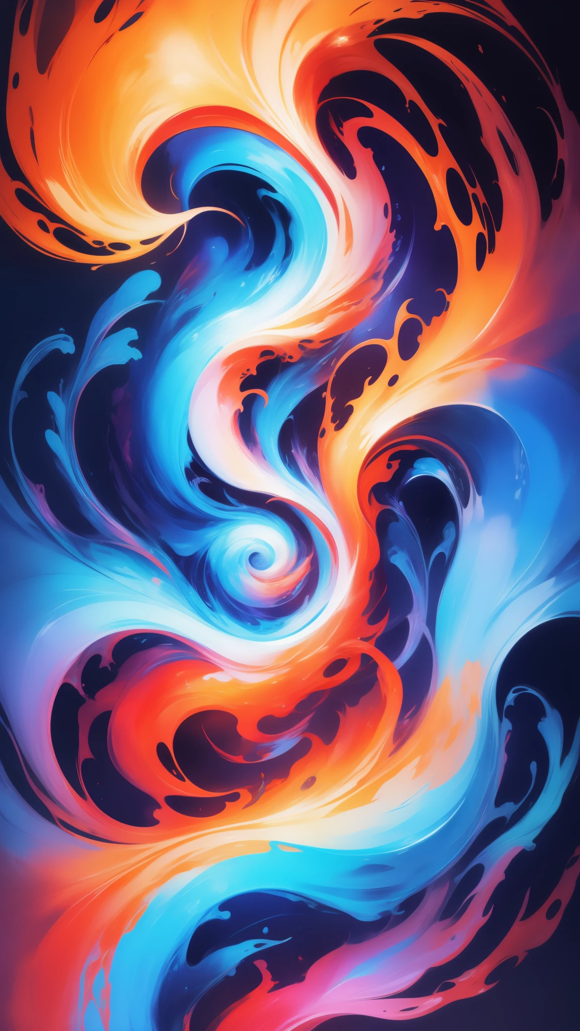 Phoenix,Mountain pattern,fluid creativity