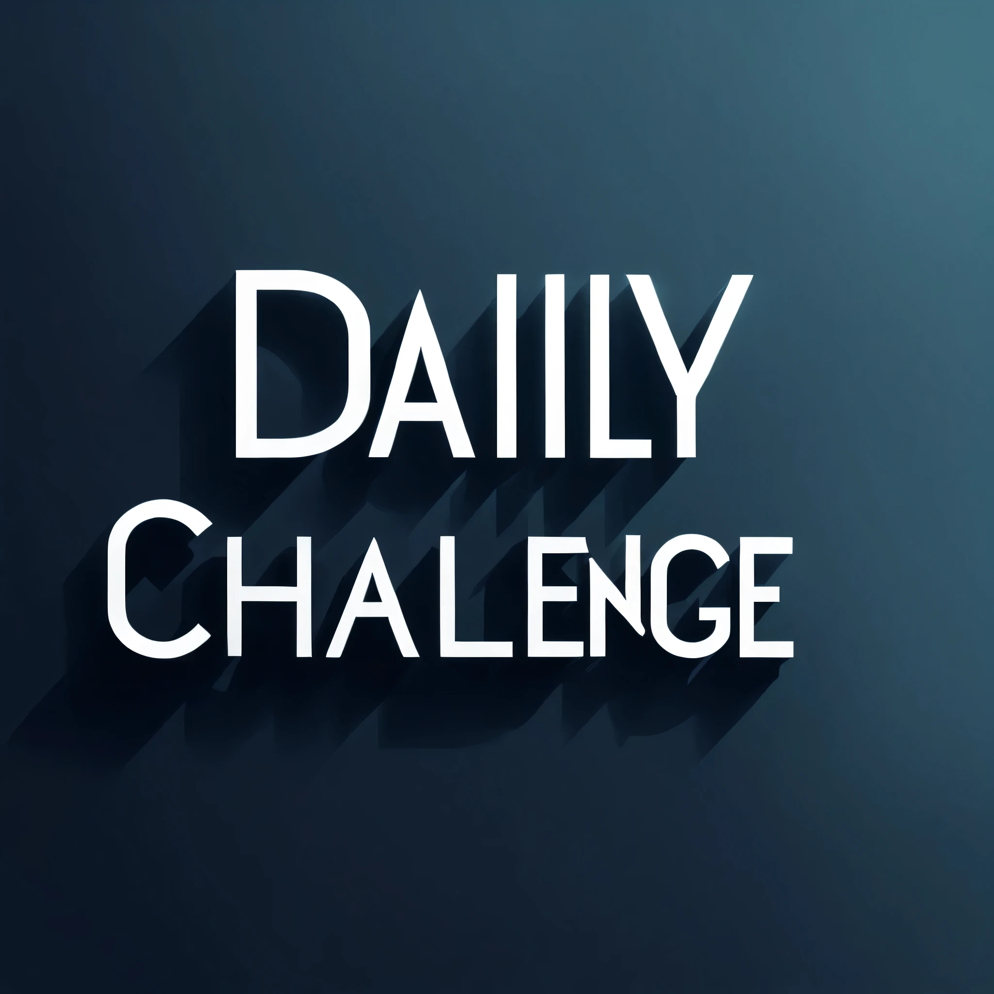 Font Design, smooth typeface, stylish, handwritten font, (Shadow: 1.3), (Slope: 1.3), article: "daily challenge"