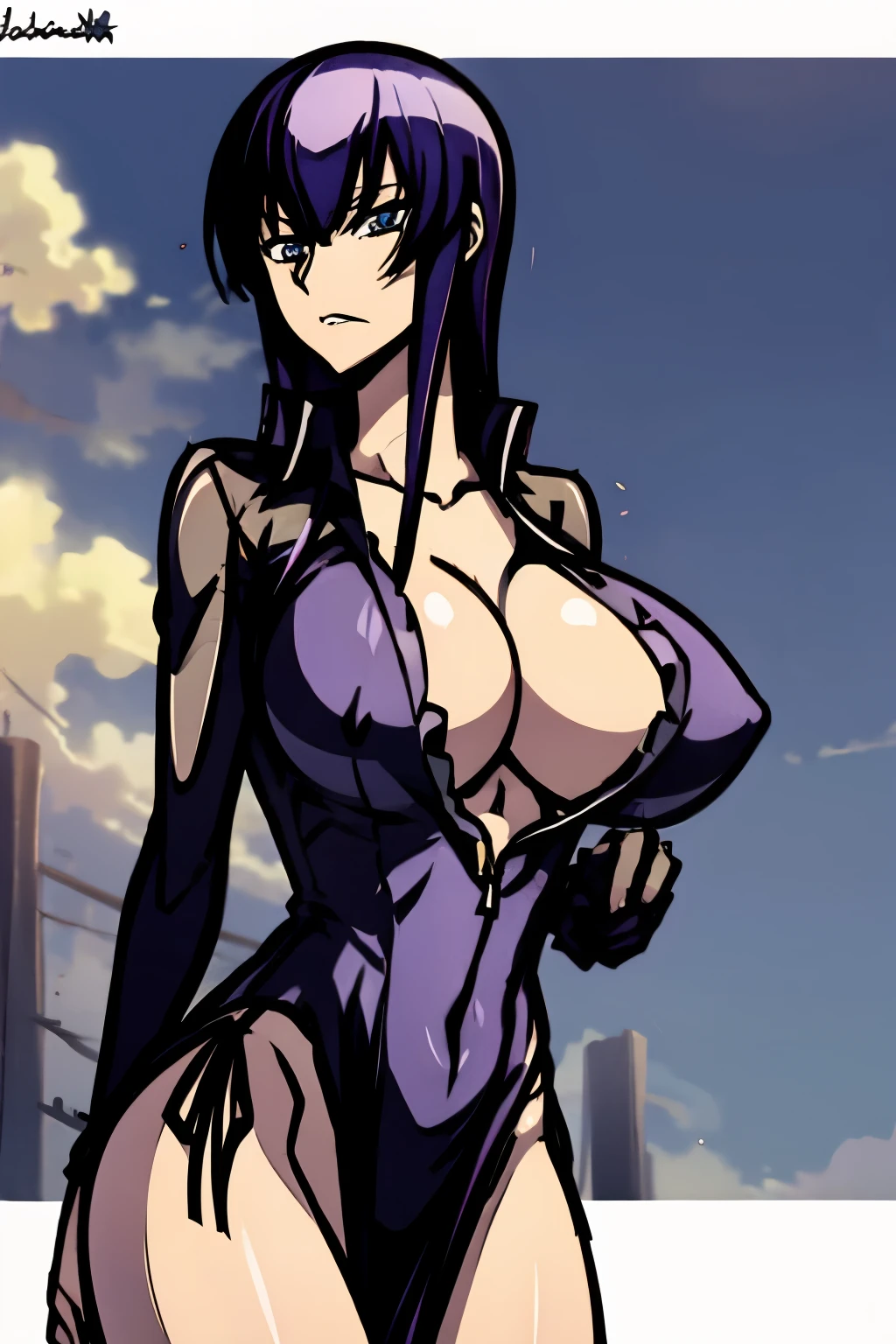 Saeko Busujima y Nico Robin