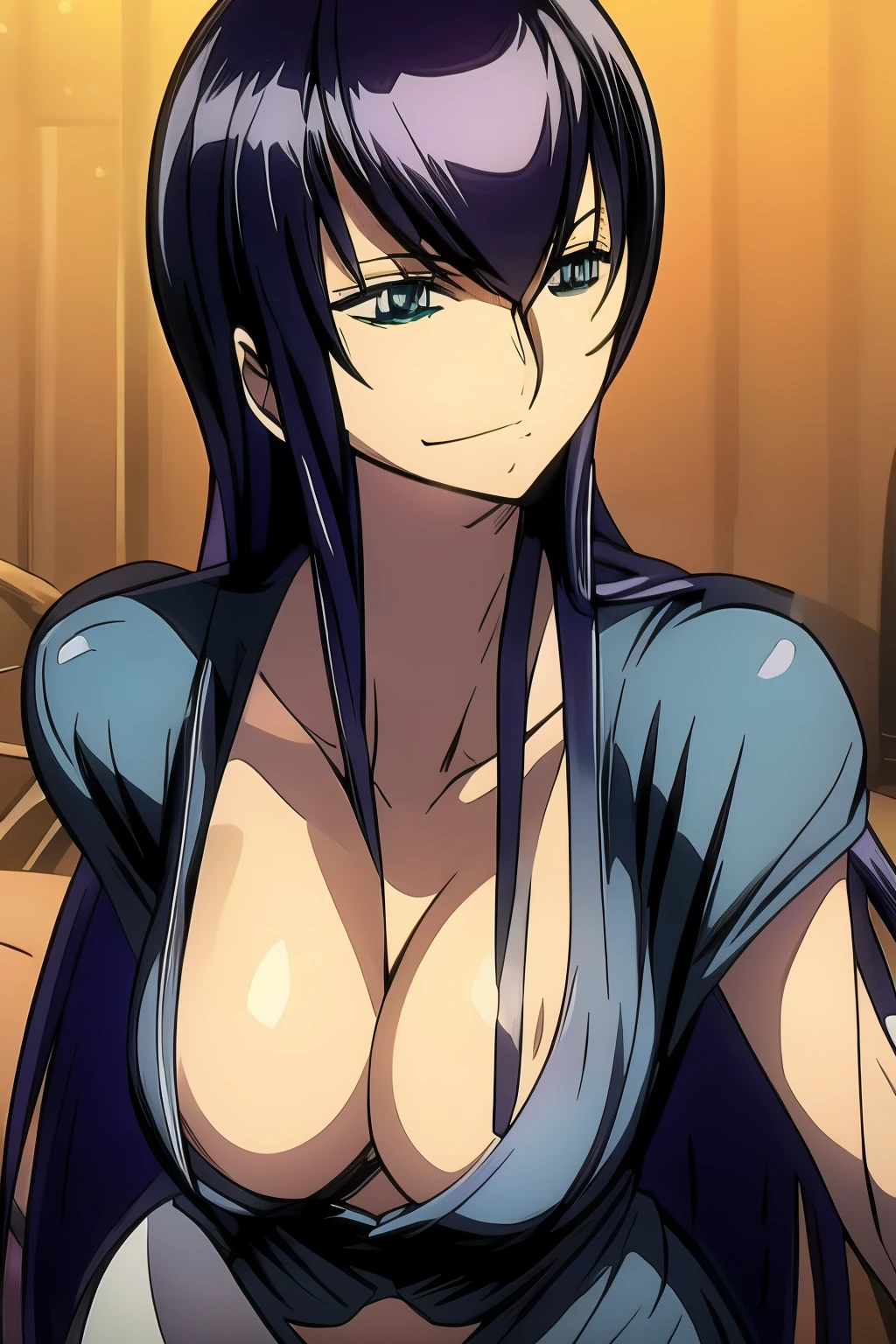 Saeko Busujima y Nico Robin