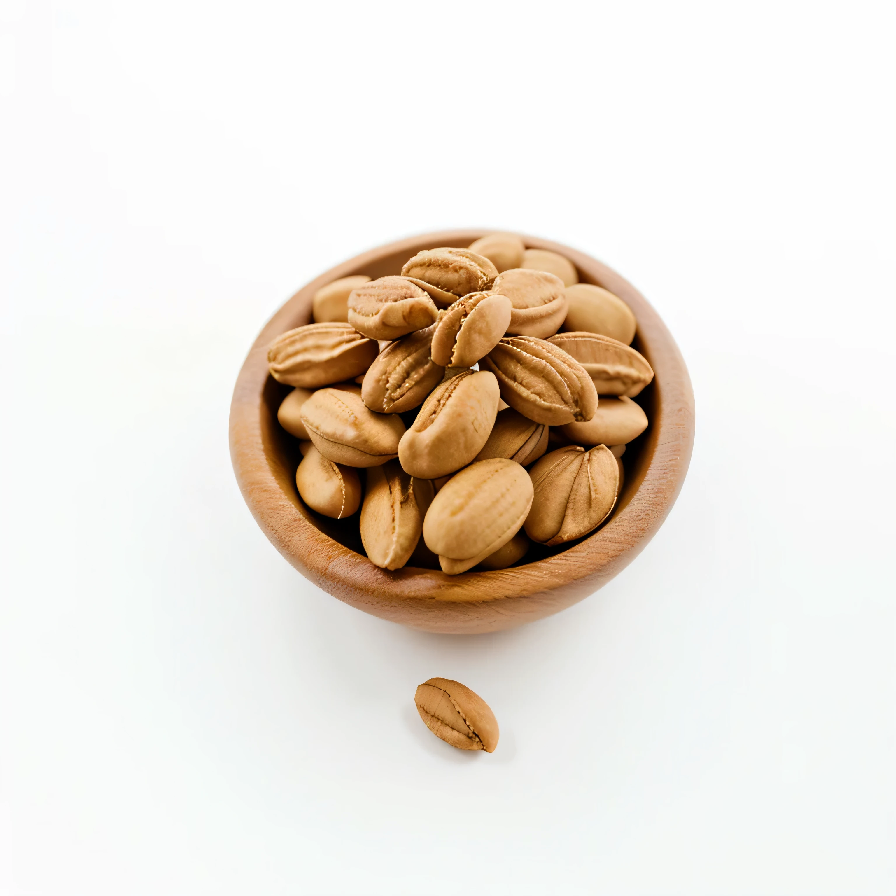 peanuts on a white background