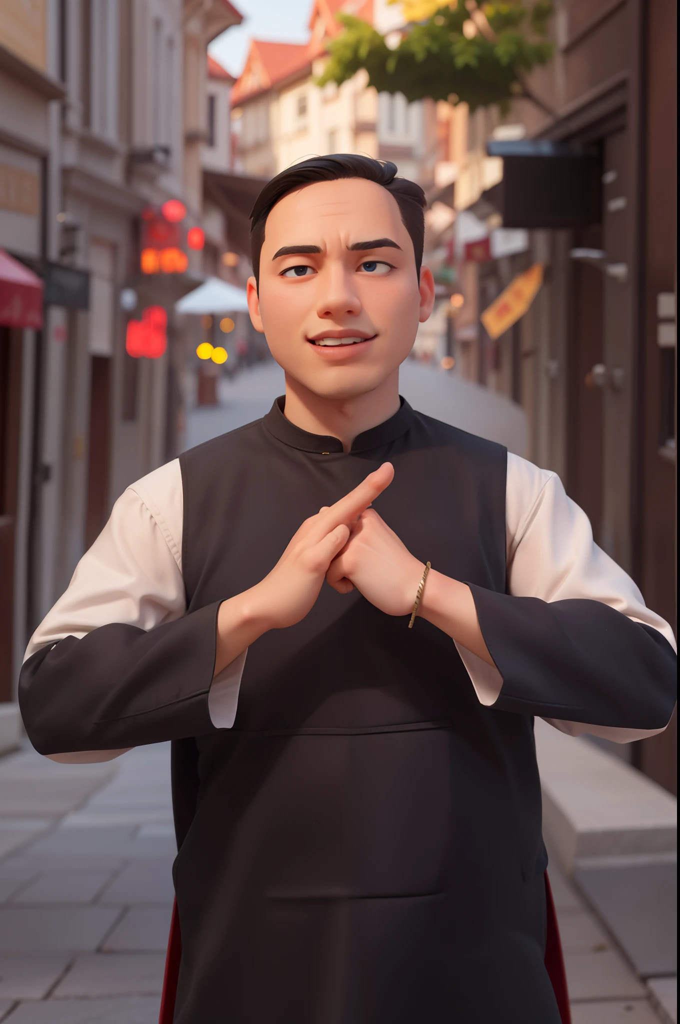 (Award-winning digital art: 1.3) from (Sketch: 1.3),(Energetic:1.3), CGSociety, ArtStation,(Saturated:1.3),(full body:1.3),(Male:1.4),(manly:1.4 ), (attractive: 1.3), a young man in the traditional Vietnamese costume, (full white cloth), short hair, black hair, perfectly detailed eyes, perfectly detailed faces, perfectly detailed hands, studio lighting, light red and dark indigo, 32k UHD, stark and unfiltered, background is the colorful park.