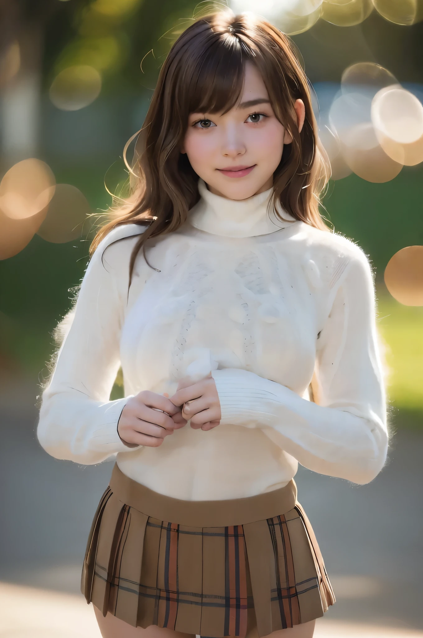 (white knit sweater:1.8), (large and round:1.9)