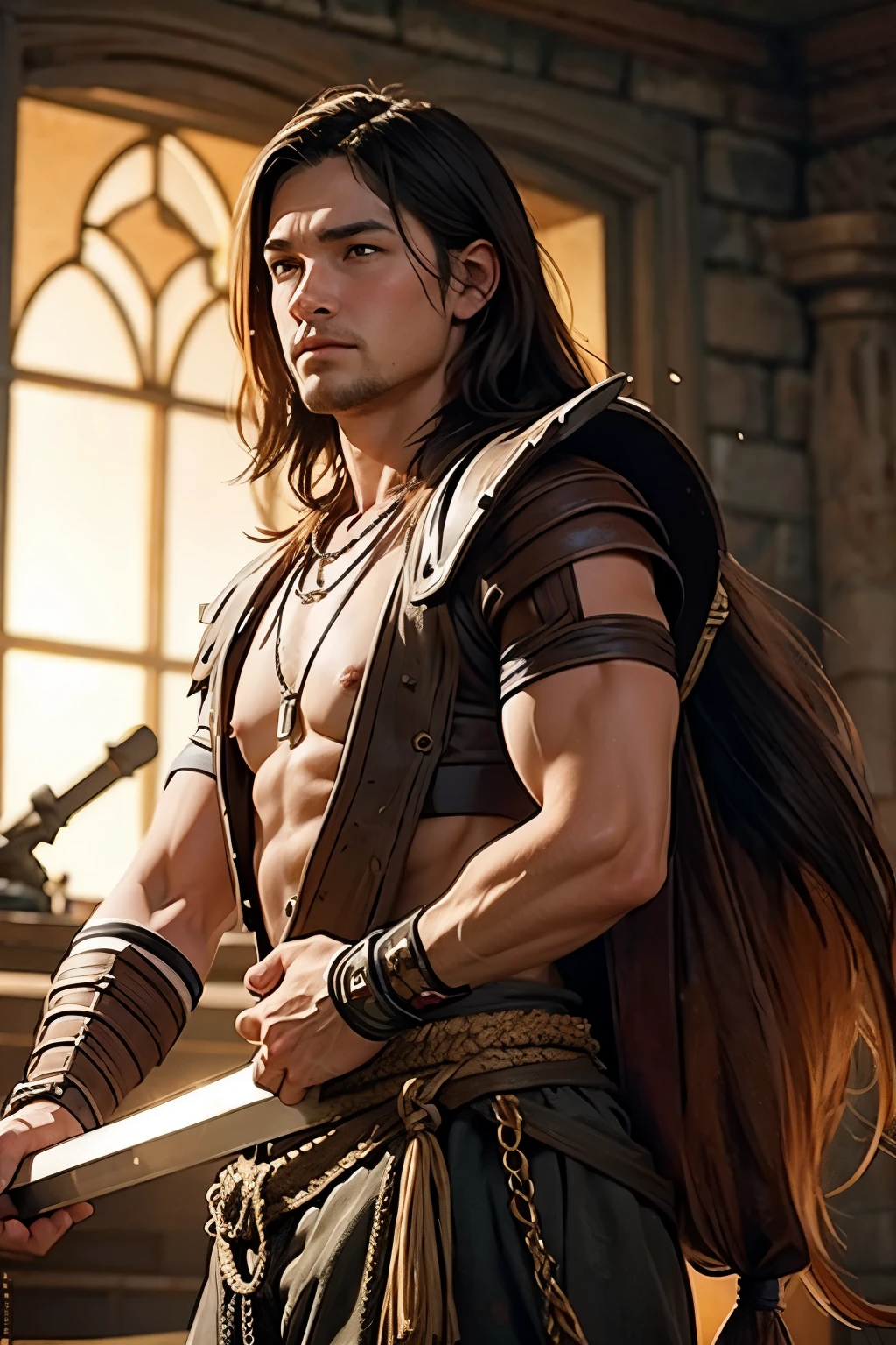 fantasy barbarian boy