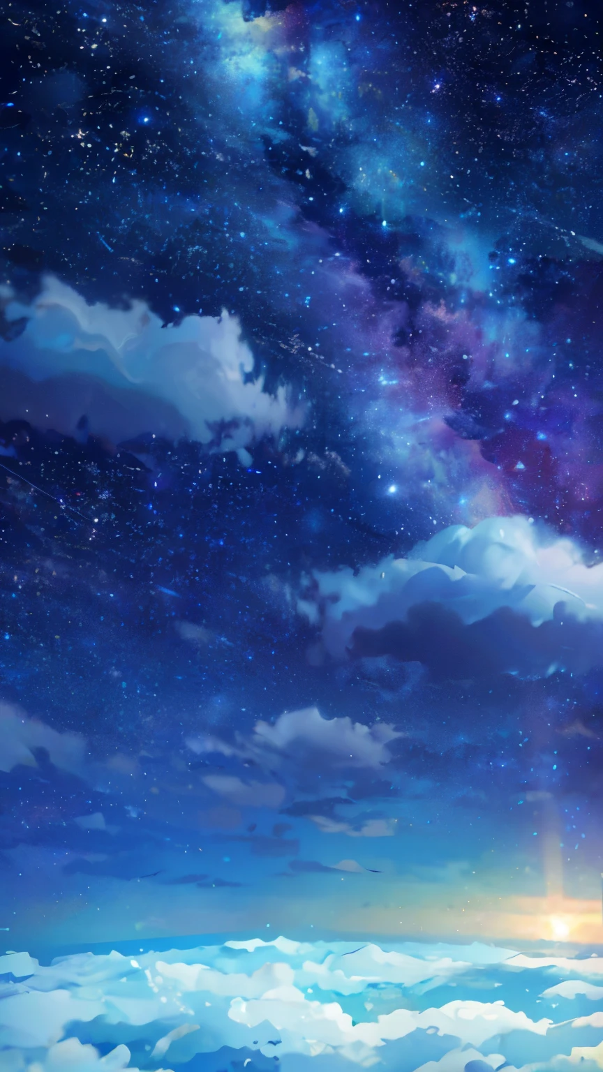 a view of the sky with clouds and stars above it, night sky; 8k, night sky background, cloudy night sky, night sky with clouds and stars, astral night sky background, beautiful night sky, sky night, space sky, starry sky 8 k, luminous sky heaven background, stary sky, dreamy sky, dreamy night, night background, realistic sky