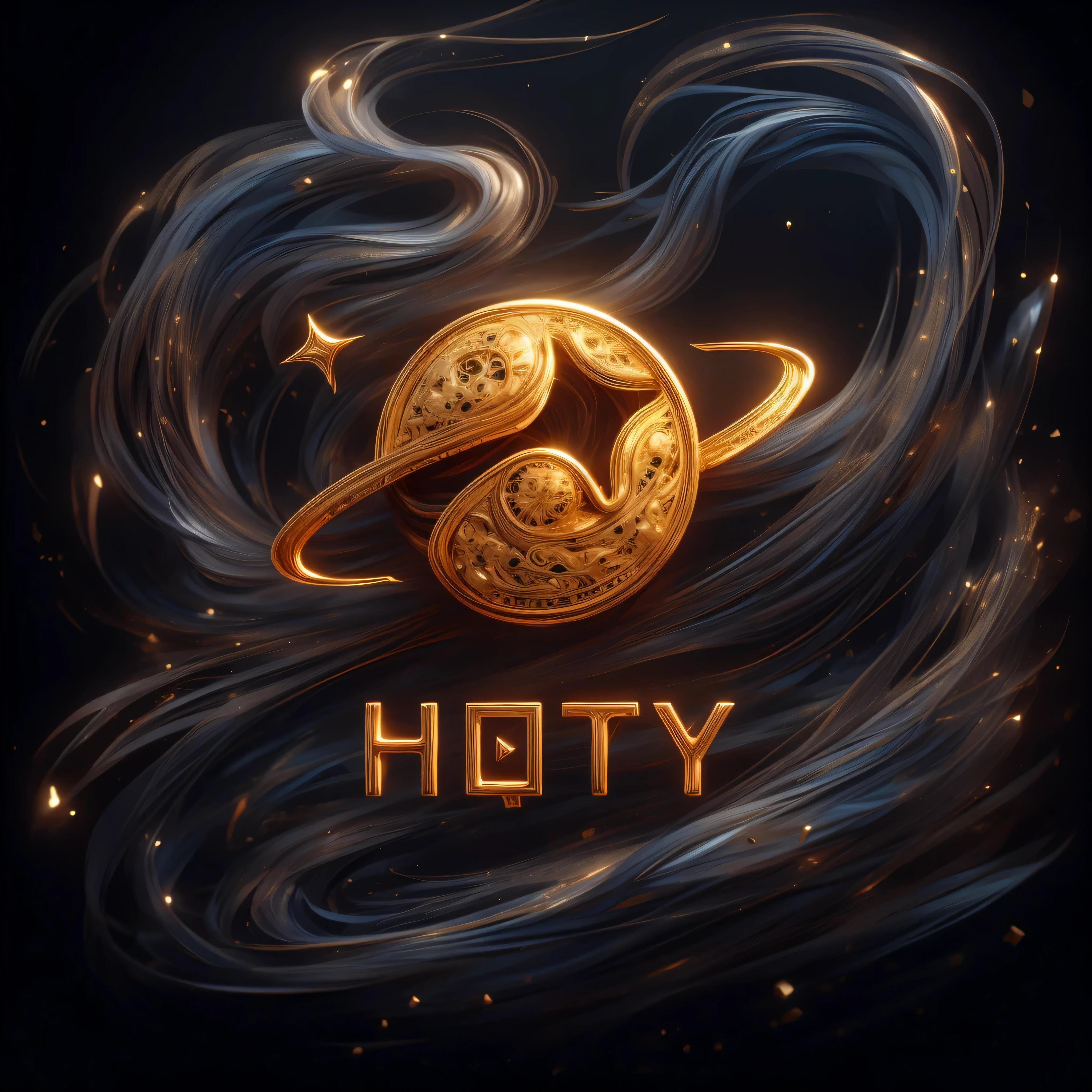 simple pure black background,masterpiece,best quality,super detailed,Beautifully carved in shiny gold
