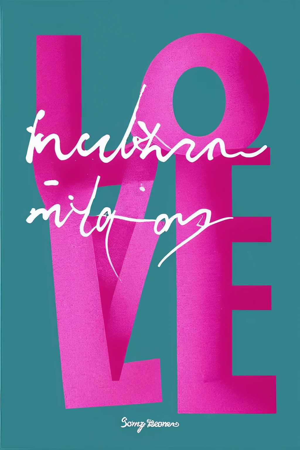 (masterpiece, best quality:1.3), english text, "Love You", cover, simple background, no human,