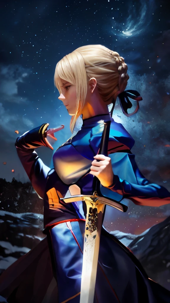 anime, sword, sword, sword, sword, sword, sword, sword, sword, sword, sword, artoria pendragon, fate grand order, fate / stay night, fate zero, fate stay night, fate/zero, anime style like fate/stay night, profile picture 1024px, female protagonist 👀 :8, she is holding a sword