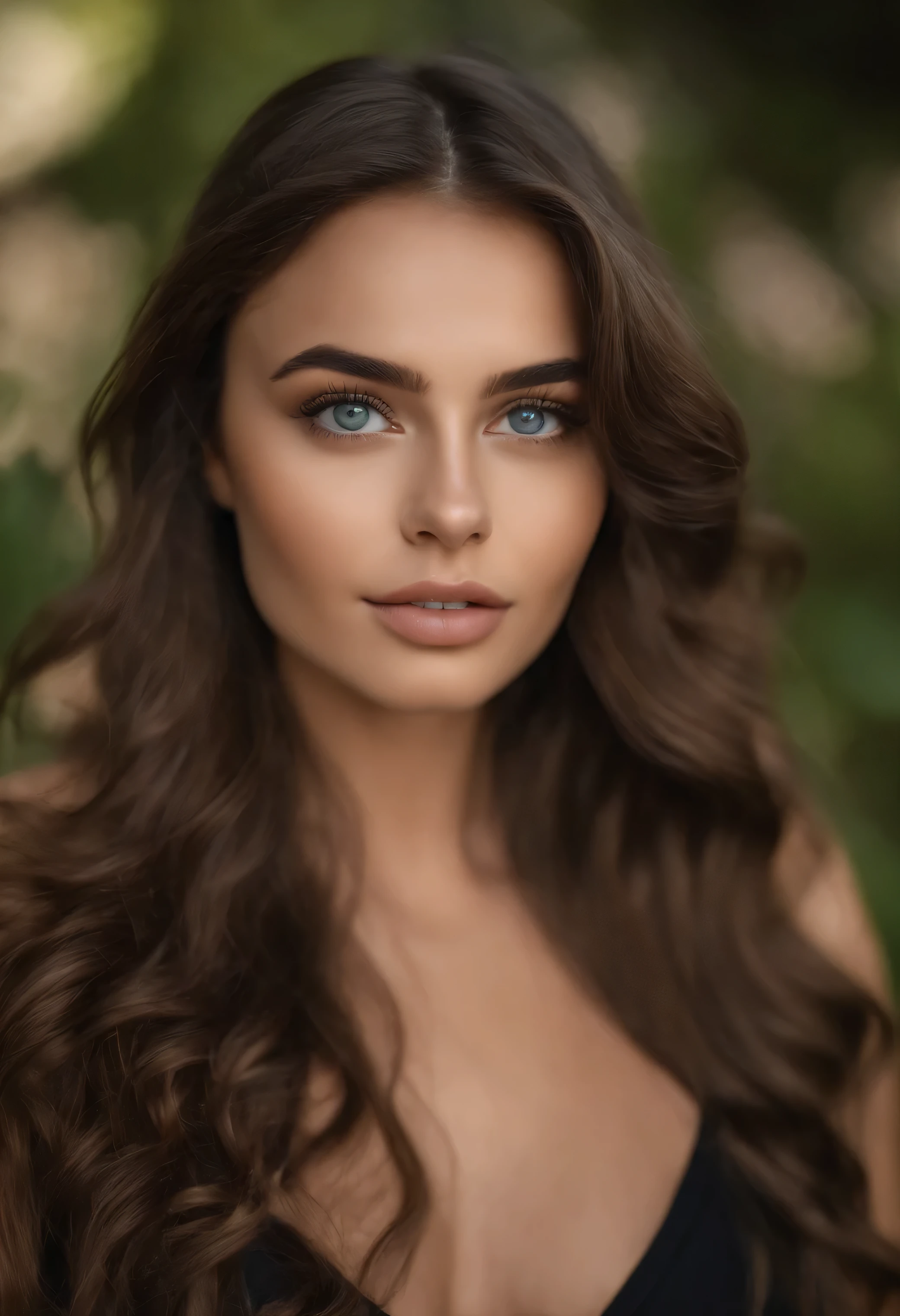 arafed femme pleinement , fille sexy aux yeux bruns, ultra réaliste, minutieusement détaillé, Portrait de Sophie Mudd, cheveux bruns et grands yeux, selfie d'une jeune femme, Les yeux de Dubaï, yeux vert, Violette Myers, sans maquillage, maquillage naturel, Regarder directement la caméra, Visage avec Artgram, Maquillage subtil, dans la chambre, Buste de taille moyenne à grande