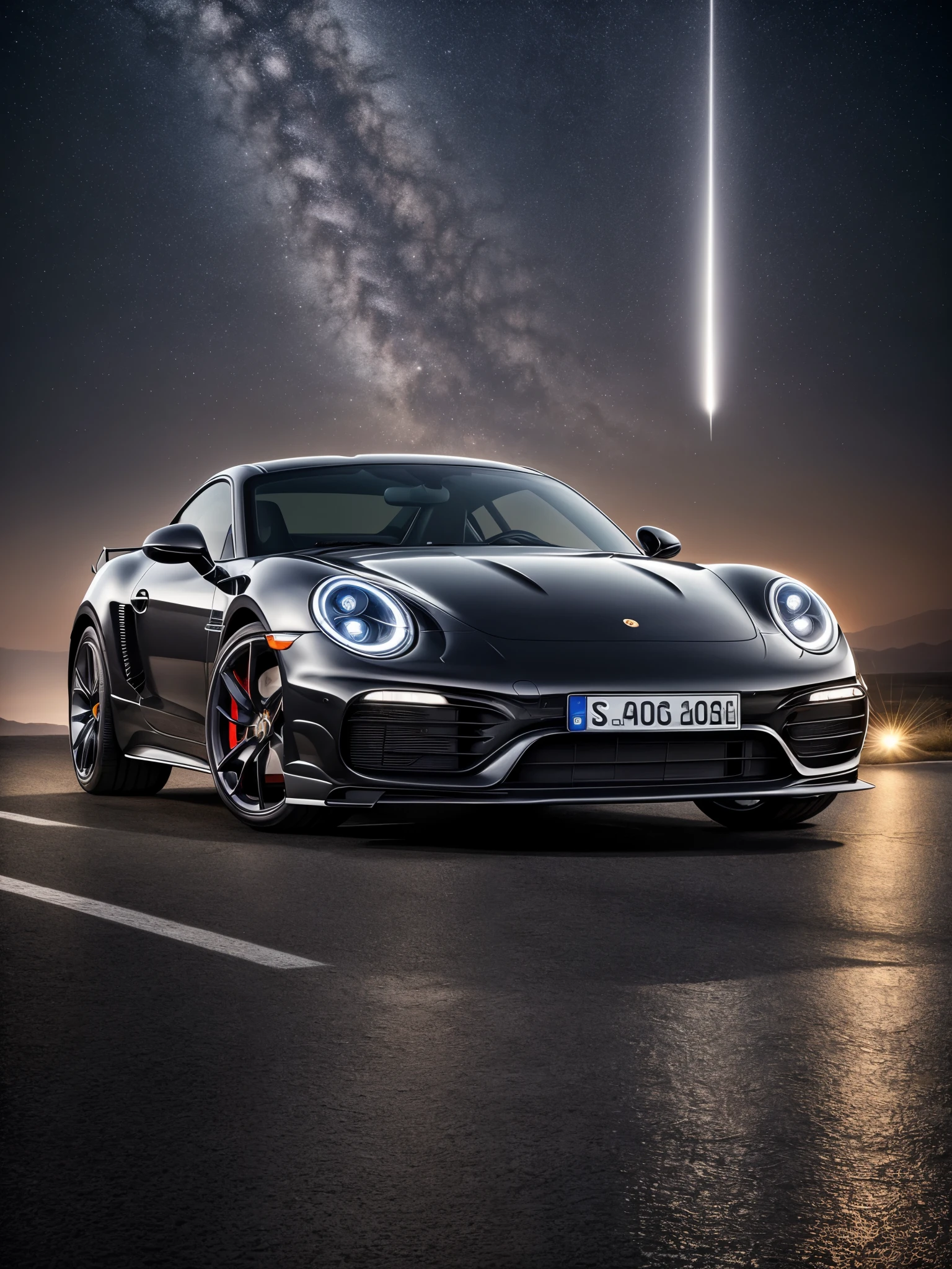 MASTERPIECE, BEST PICTURE QUALITY, HIGH RESOLUTION, 8K, REALISTIC PHOTO, CAR COMMERCIAL PHOTOGRAPHY, PORCHE, SHOT ON HASSELBLAD CAMERA, MEDIUM FORMAT, PROFESSIONAL LIGHTING, BRIGHT LIGHTING, DRAMATIC LIGHTING, MOBILITY BRAND COMMERCIAL PHOTOGRAPHY, LIGHT FLOW, NEO GLOW, LONG EXPLORE, WIDE ANGLE