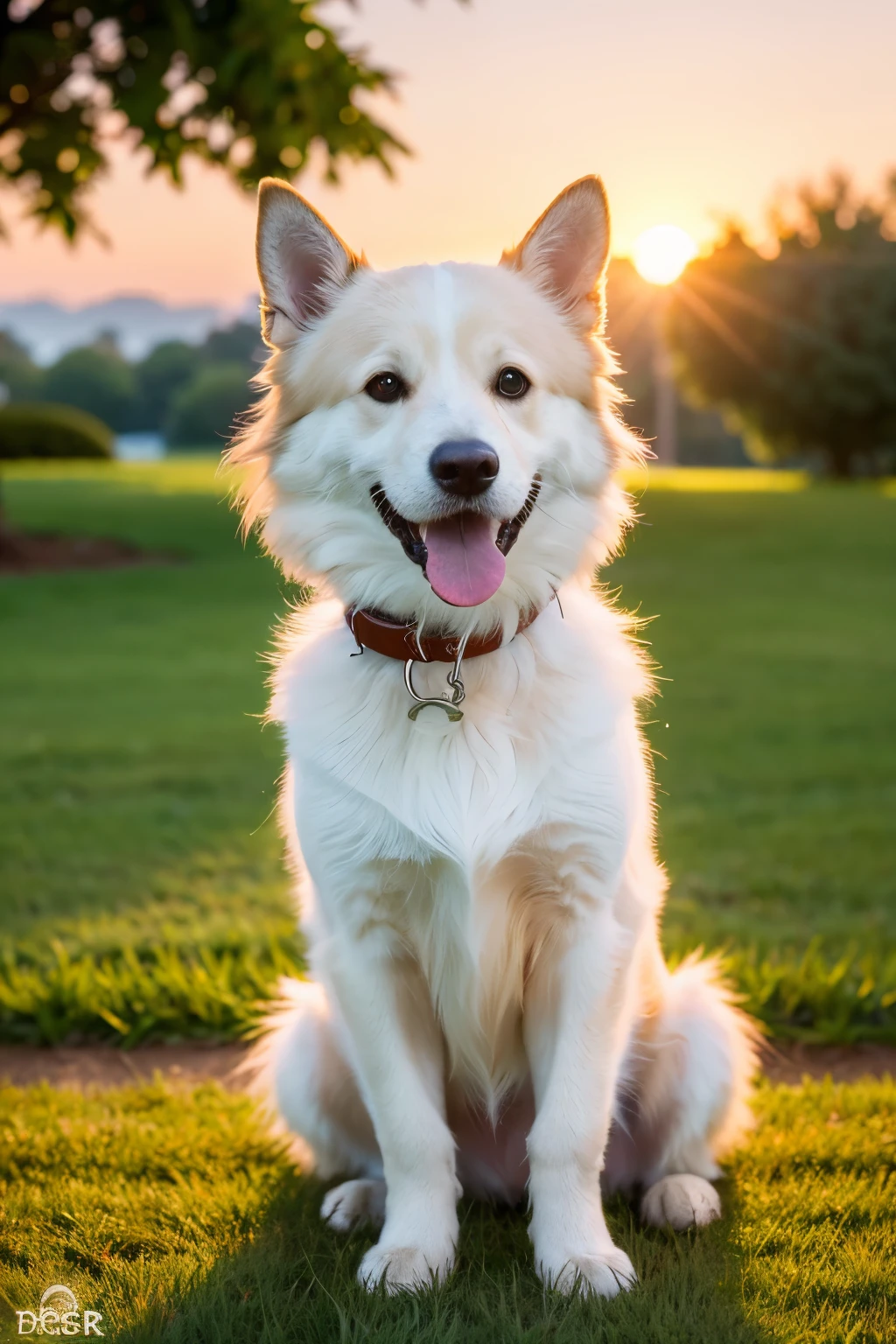 (Best quality, masterpiece: 1.2), portrait, dog, outdoors, a happy 30-year-old man with his beloved pet in the park: 2, white t-shirt, green grass in the background, rich fur details: 1.5.
(Same character, different pose, different angle, sunset: 1.5), close-up, detailed eyes, collar and leash: 1.5, wagging tail, (Best Quality:1.4), (super high resolution:1.2), (photorealistic:1.4), 8K resolution, Canon EOS R, 100mm, beautifully lit, showing