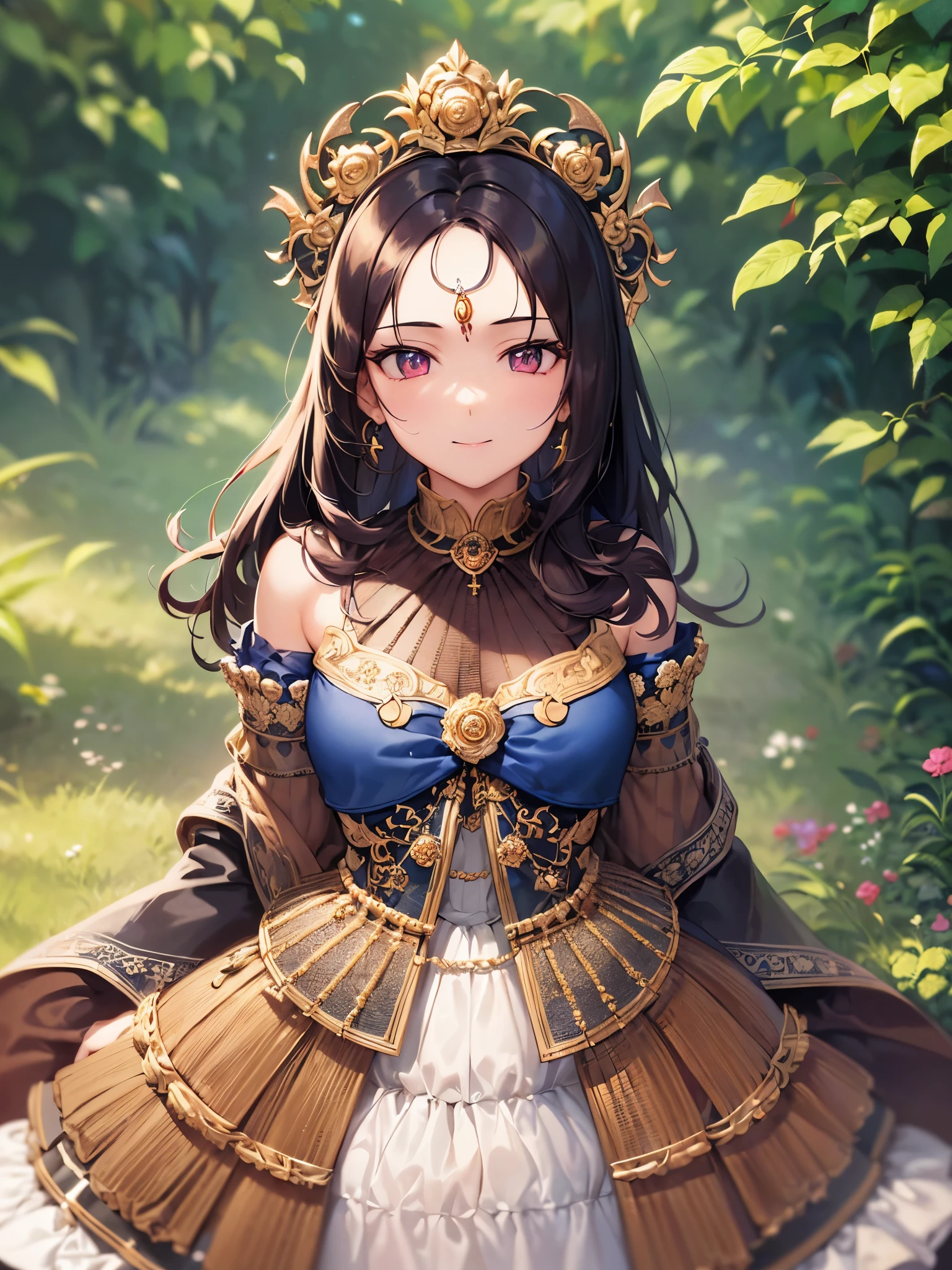 One girl, ,,Smile more, High-resolution images, woman, Her hair was decorated with glowing fireflies, Captivatingly shining eyes. Wearing a gown woven with moonlight, She is a tree々Standing in a vibrant and mysterious forest. scene, Surrounded by the fantastic light of fireflies, captured in the style of a magical forest arツーork., (masterpiece, highest quality, Official Art,Intricate details:1.2)