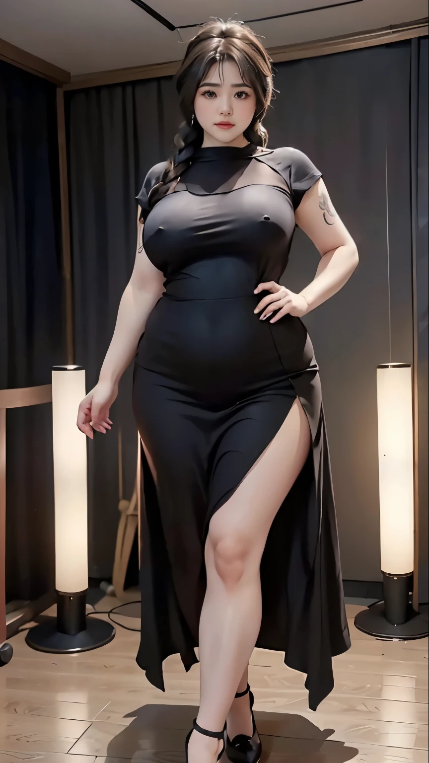 araffe woman thick and long skirt posing for a picture, curvy model,, curvy hourglass figure, sexy longest hand t-shirt, thicc, beautiful full body shot, soft curvy shape, in a longest hand t-shirt, a beautiful woman open legs , bbwchan, hairy vagina, armpits, there is a old woman posing in a dark room with a maroon burka clothes , 43 years old, thick body, beautiful thick female, wide hips, thick legs, she has a jiggly fat round belly, thick thighs, curvy hourglass figure, thicc, curvy model, widest hips, hyperrealistic full figure, bbwchan, voluptuous body, thick, tattooed body, tattooed hands, hena on arm, hena in belly, Burka girl, muslim clothes, 43 years old woman. Burka chubby woman, chubby cheeks, wearing a sneakers, bob hairstyle, thick neck, short neck, there is a woman random pose red-brown hijab, bbwchan, thicc, brown hijab outfit, brown hijab fashion model, korean girl, korean woman, wearing brown robe, full length shot, alluring plus sized model, japanese goddess, clothed in hooded, voluptuous and arousing, portrait shot, curvy model, voluptuous body, wonderful, nene tanaka body , bbwchan, The overall atmosphere is smooth , haunting illustrations, extremely high-resolution details, photographic, realism pushed to extreme, fine texture, 4k, ultra-detailed, high quality, high contrast, red sneakers , cold atmosphere ,, 8k resolution , ultra-detailed resolution , wearing long skirt