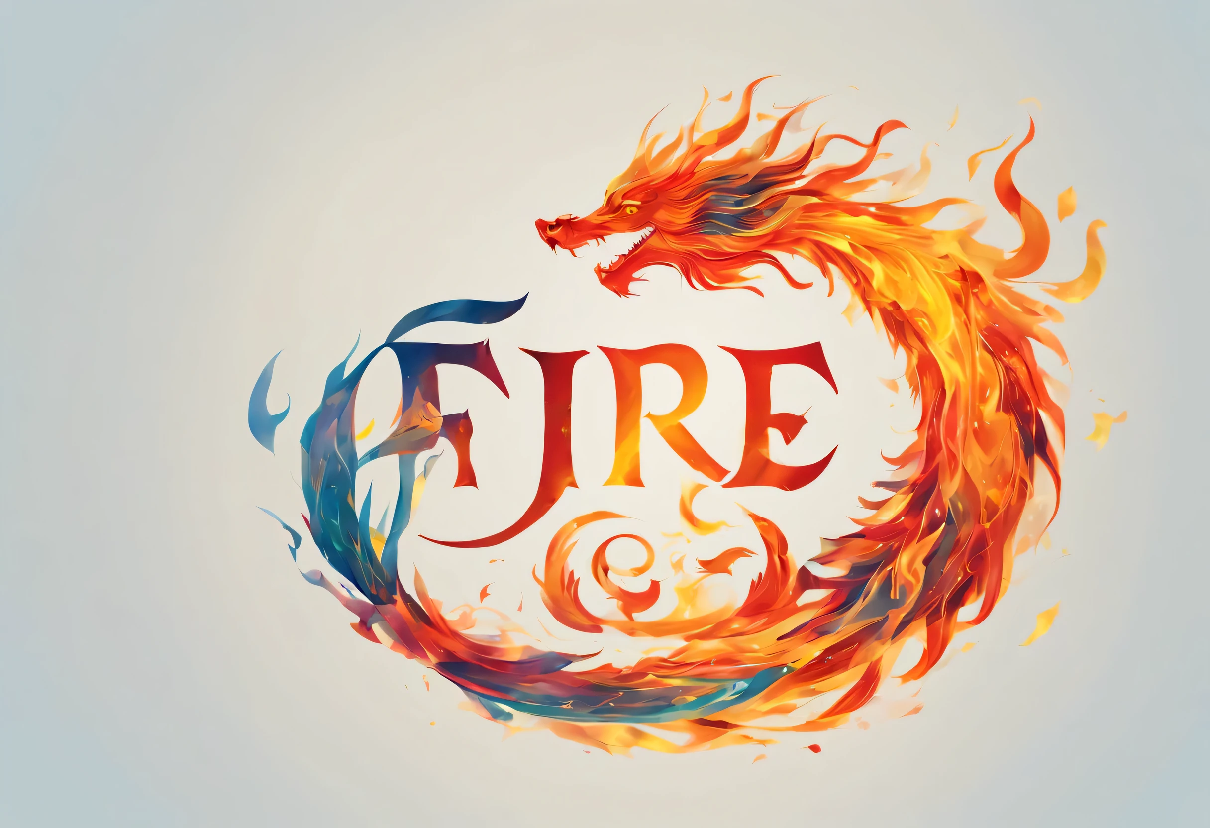 creative Font Design,(((logo:("fire")))),Font Design,draw letters with flame,dynamic,Terrifying yet beautiful flame art,rich colors,Gradation,fireの粉,designed by experts,Award-winning work,masterpiece,magic effect,Cast colorful spells,Character drawn with flame dragon,fire,be familiar with,boldly,delicately,red,orange,yellow,white,Light blue
