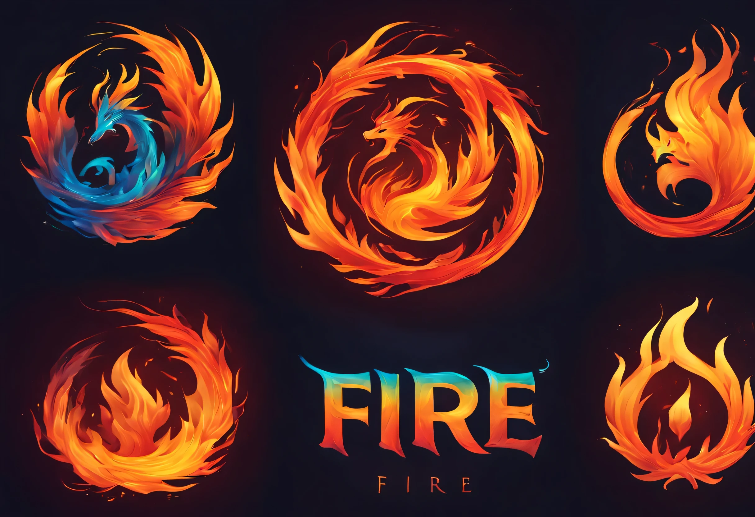 creative Font Design,(((logo:("fire")))),Font Design,draw letters with flame,dynamic,Terrifying yet beautiful flame art,rich colors,Gradation,fireの粉,designed by experts,Award-winning work,masterpiece,magic effect,Cast colorful spells,Character drawn with flame dragon,fire,be familiar with,boldly,delicately,red,orange,yellow,white