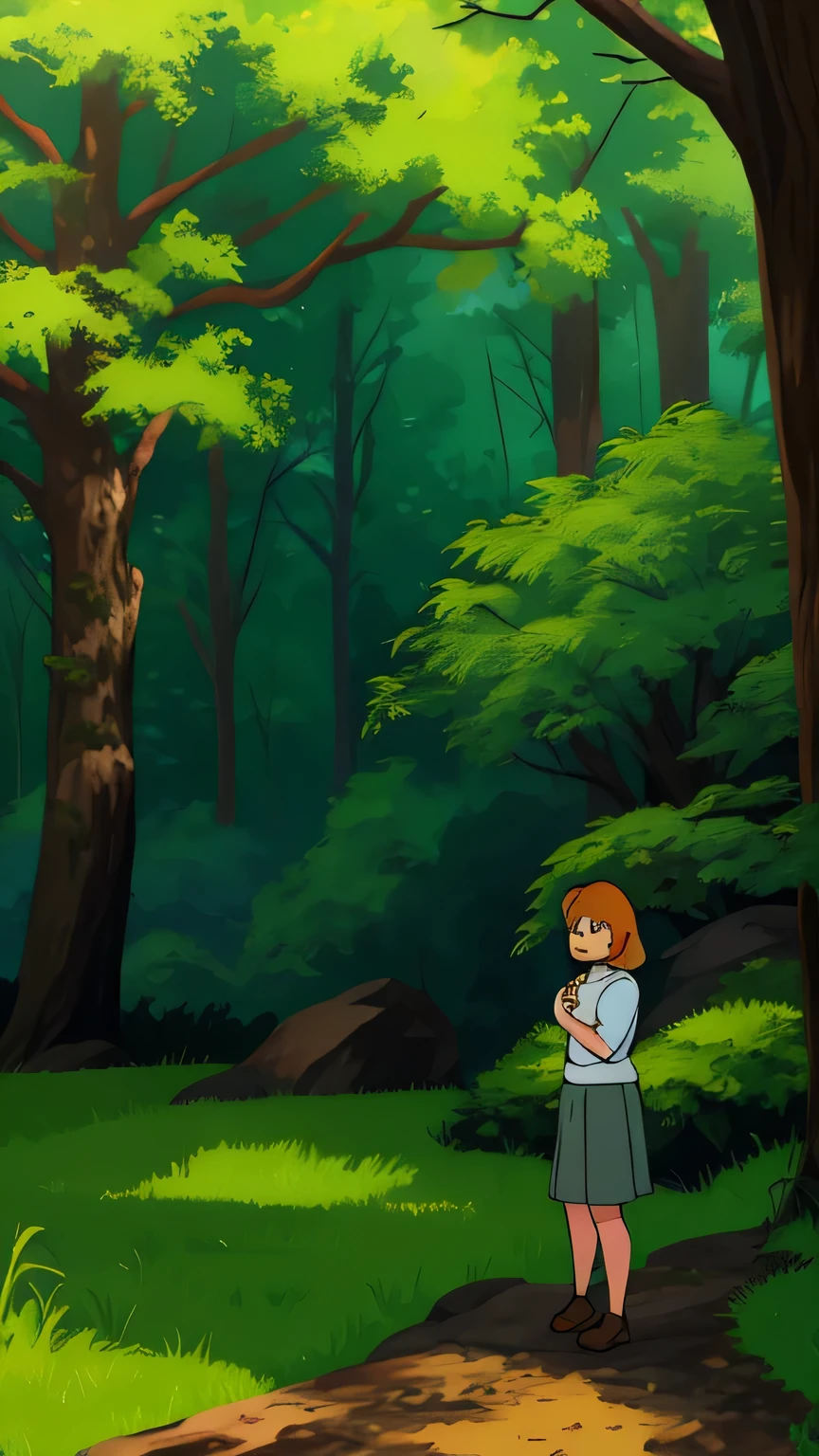 uma entre 5 e 10 anos na natureza