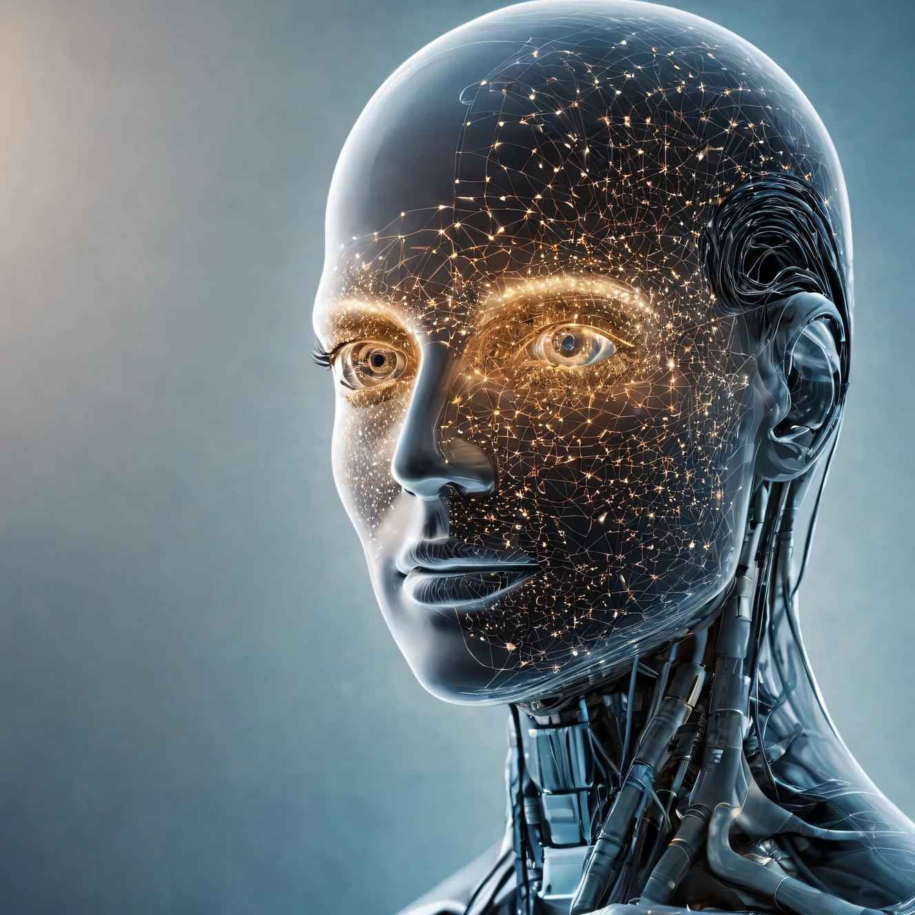 The unimaginable beauty of artificial intelligence in the implementation of neural networks, created on the basis of the latest achievements in the field of digital technologies using accumulated knowledge in the field of quantum physics.