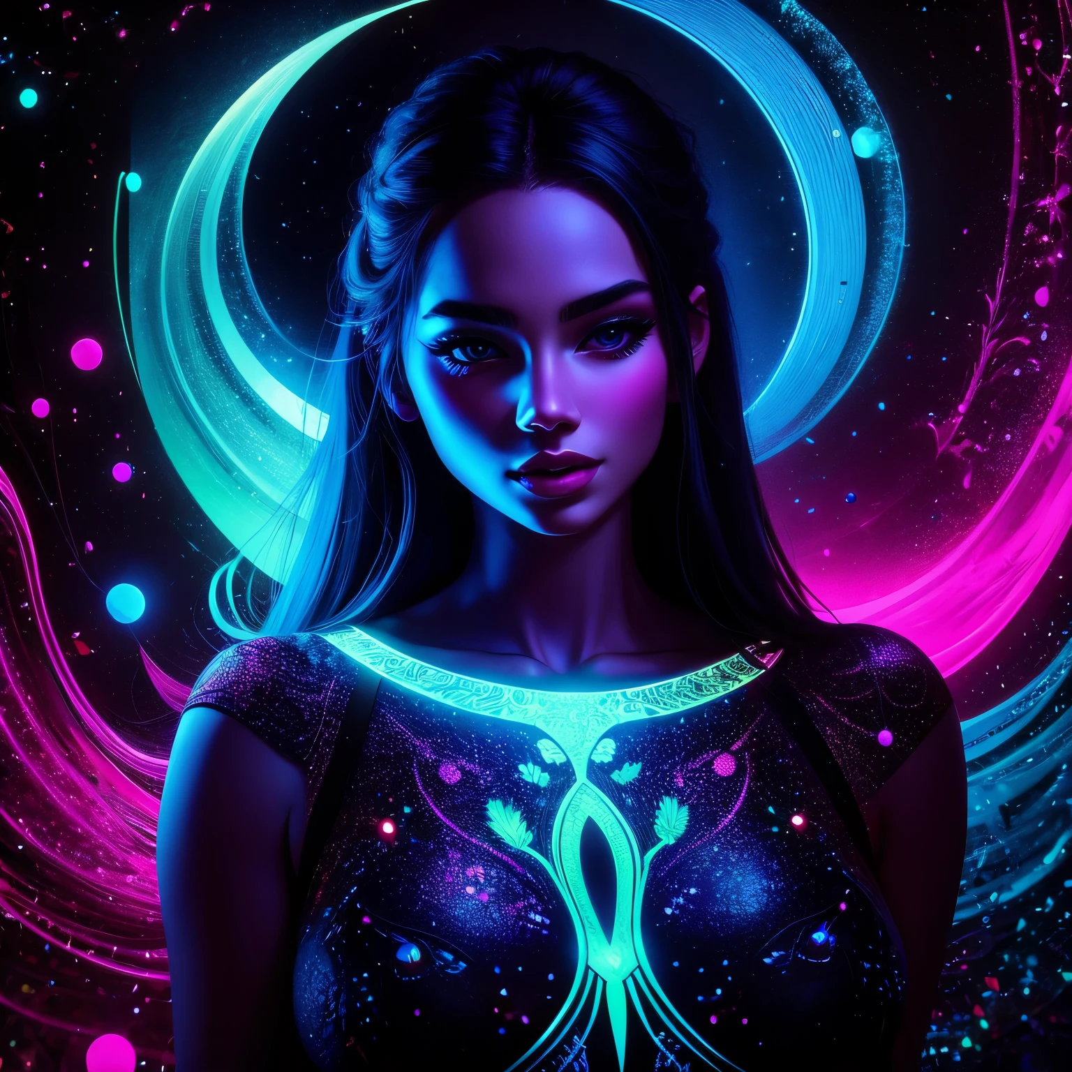 blacklight,1girl