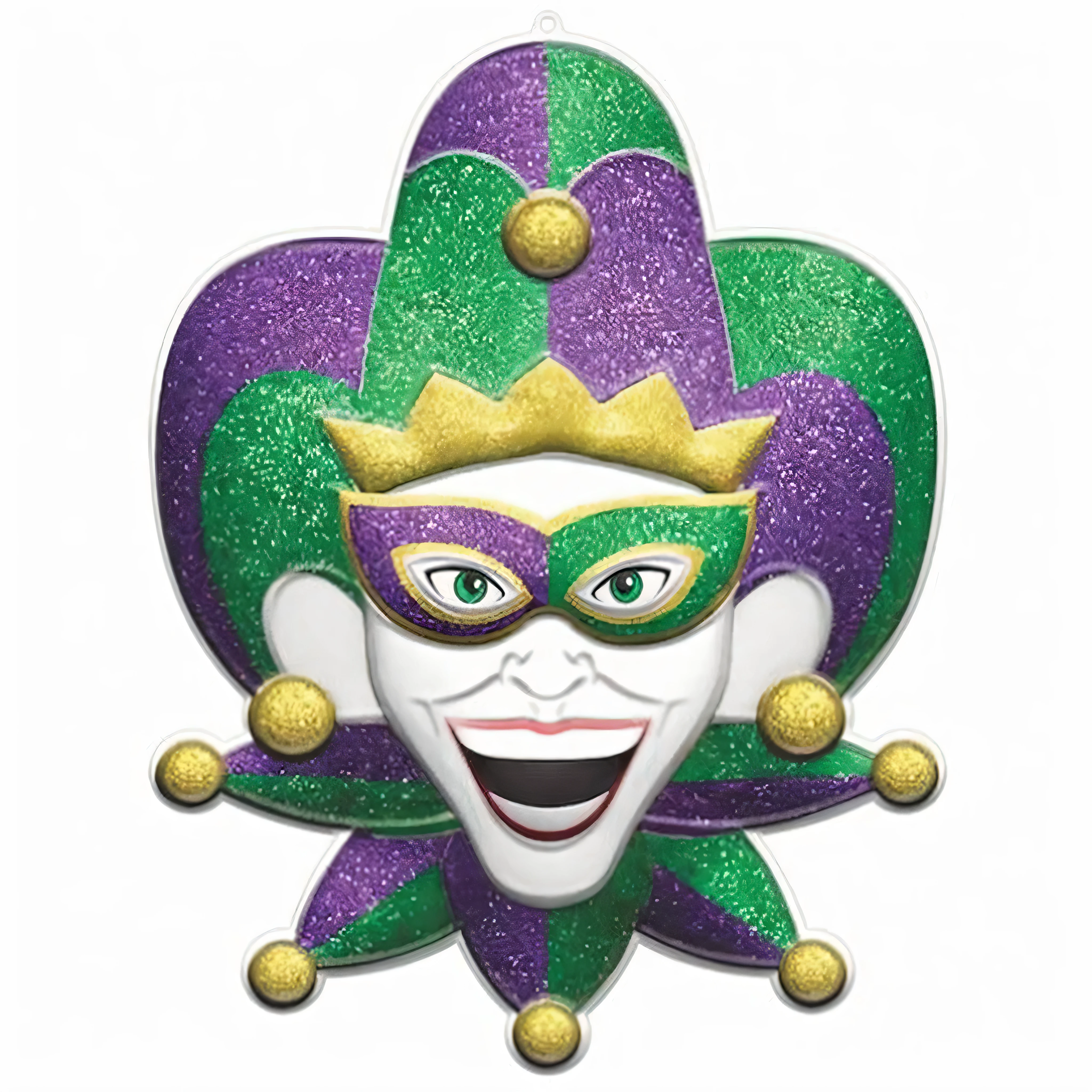 a close-up of a carnival mask with a smile, bobo ruim do tribunal, bobo da corte, bobo da corte themed, court bobo da corte, mascara de carnaval, bobo da corte hat, ornate mask, smiling mask, cara de papagaio louco, aparar, cara de clown, clown, Direction: John Armleder, Foto O Closeup, deslumbrante, clown smile, pointy mask, 2D, 2D