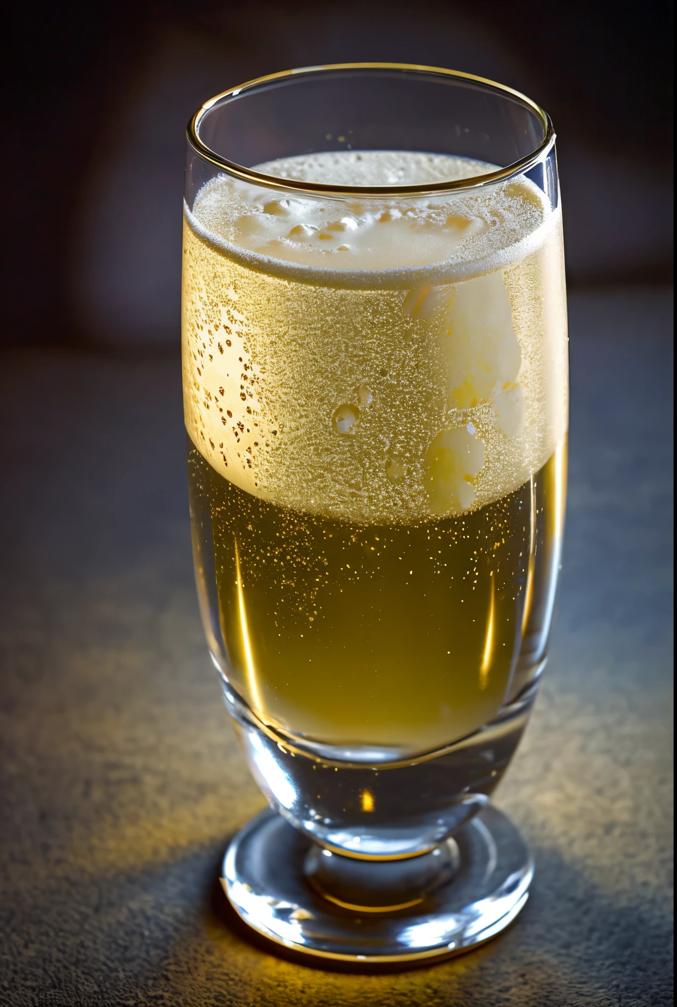 High image qualityhigh-resolution moon in a champagne glass Colorful illumination