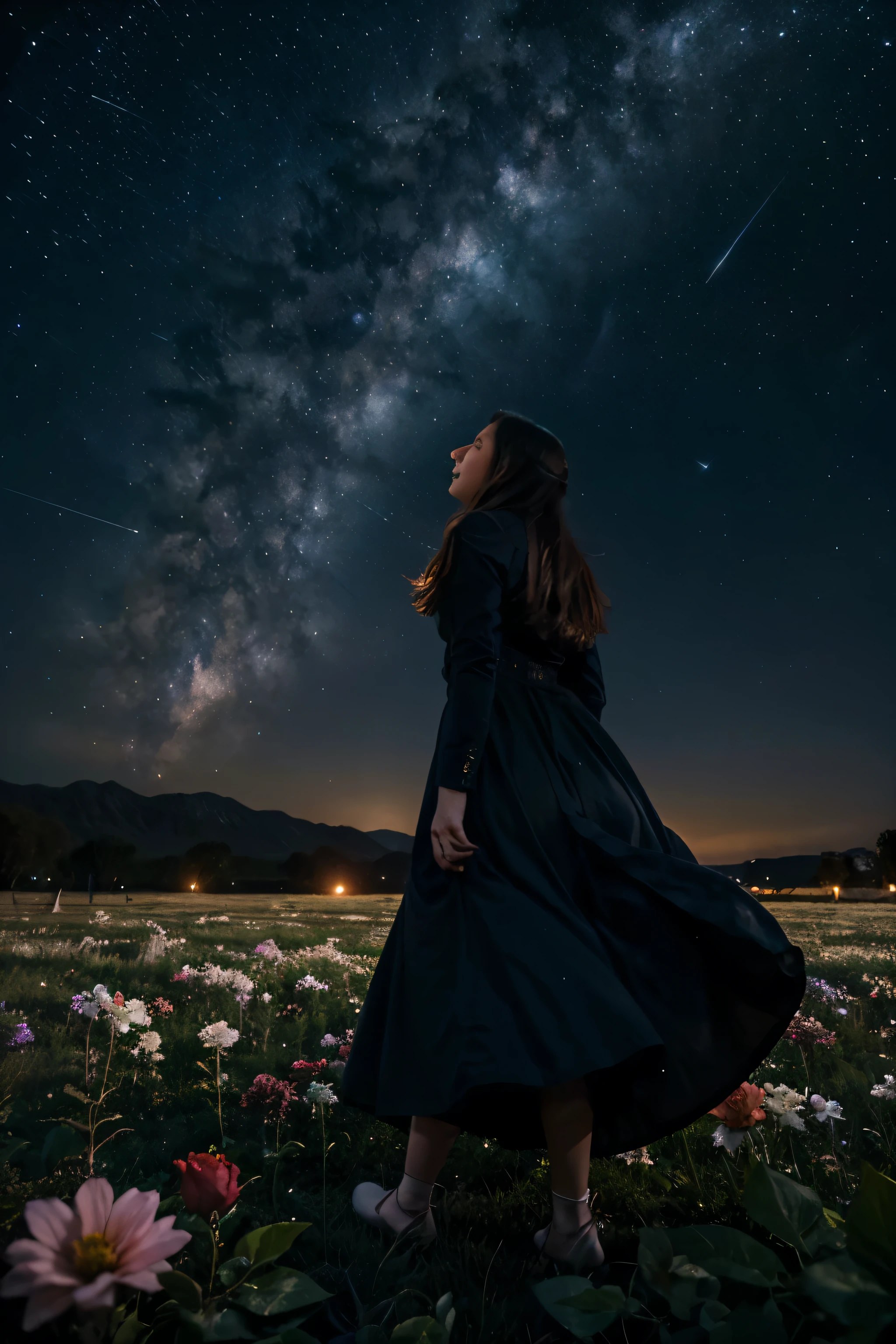 At the edge of the universe, where stars are born and galaxies collide, lies the Celestial Garden. Here, celestial blooms unfurl their petals in a dazzling display of colors unseen by mortal eyes. Moonlit pathways wind through fields of stardust, leading to hidden alcoves where cosmic creatures play among the constellations. The air is infused with the scent of interstellar roses, and the gentle hum of celestial harmonies fills the night sky. Above, the heavens swirl in an ever-changing tapestry of light, casting a spell of awe and wonder upon all who gaze upon it.