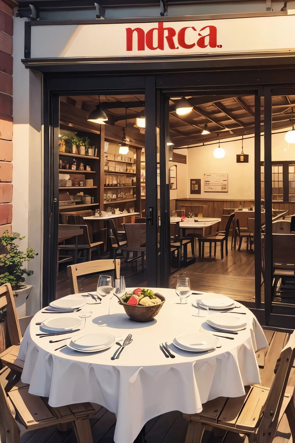 fondo de restaurante costoso