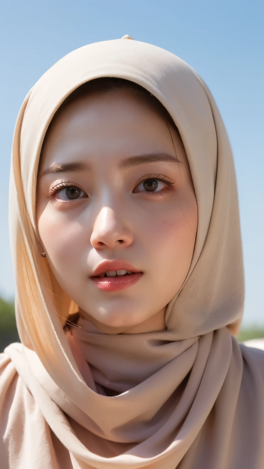 ((Best quality, 8k, Masterpiece :1.37)), (wear hijab girls), girls wear hijab, (girls wearing hijab moslem), beautiful face, face bukkake, 18 years old girls, hair black, ultra detailed face, ultra detailed body, slim body, lips smile, Beautiful detailed eyes, eyes korean, detailed nose, Natural Lip, ((Lips Smile)), face smile, Wear hijab moslem, fancy jubba thobbe, (photo full body), view of the blue sky, Slim Body, realistic face, backround people hijab , (full body photo)