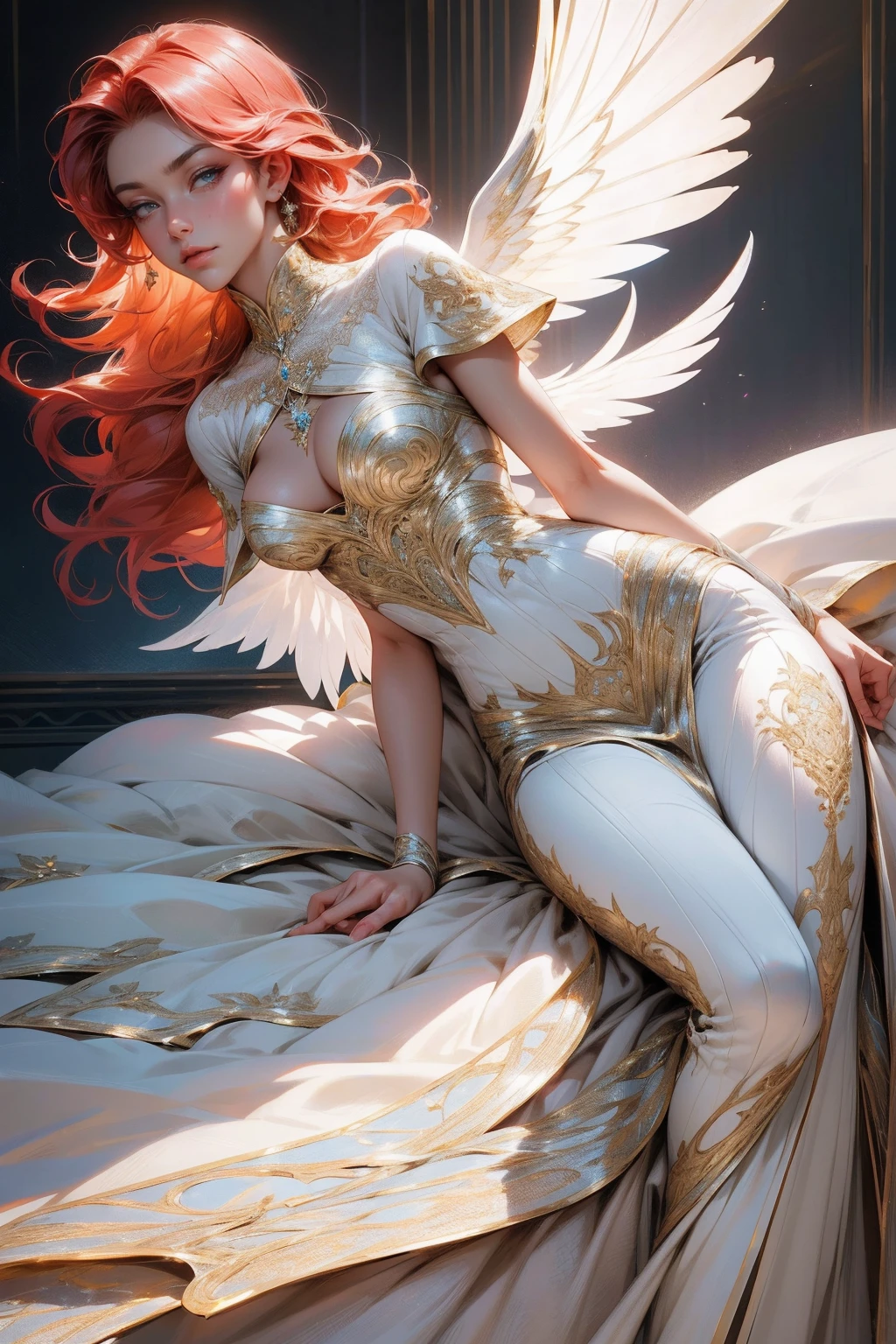 {-erro_de_anatomia:1.0}(best quality,4k,8k,highres,masterpiece:1.2), ultra-detailed, (realistic,photorealistic,photo-realistic:1.37), mature milf, illyasviel von einzbern, redhead hair, full body, vibrant colors, glowing skin, mesmerizing eyes, elegant pose, enchanting background, delicate lace dress, surreal lighting, ethereal atmosphere, mystical aura, intricate details, artistic medium, digital illustration, fantasy, anime ,reading, writing, walking, backwards, lying down, standing, dynamic poses, mouth closed. Different posture , dynamic poses, mouth closed. Different posture, with chin resting on shoulder. Perfect fingers. Get ready to dive into a world where beauty and craftsmanship merge perfectly. Looking ahead, crystal eyes