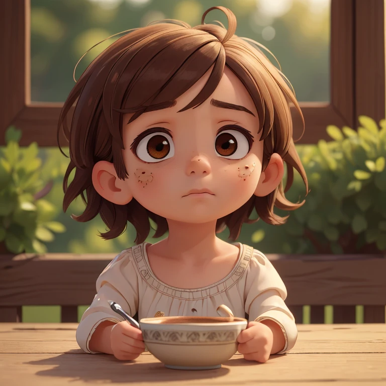 (masterpiece, best quality, ultra detailed), (high detail, hyper detailed), sad, hungry, hungry, 8 year old girl, short hair, ((full body)), messy brown hair, detailed face, clear focus, looking up a little right (Masterpiece: 1.2) (Realistic: 1.2) (Bokeh) (Best Quality) (Detail View: 1.3) (Intricate Details) (8K) (Eye Detail) (Sharp Focus)