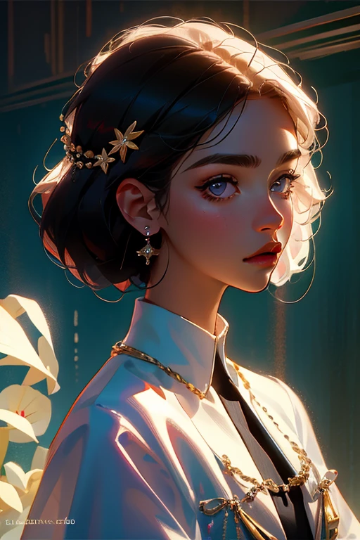 of the highest quality,La obra maestra perfecta,obra de arte perfecta,8k, (retrato de la parte superior del cuerpo:1.5),(((visto desde el lado:1.2))),Lente de primer plano,cara delicada, White-haired masculino character(hakuhatsu:1.3),Cabello corto y mediano,(fondo :1.3), chico, masculino, Guapo,  asthetic looking chico, pearl illusion,ciberpunk,Tendencia de moda,3s material,High Definition,detailed representation,C4D,3D,Octane representation,trazado de rayos,detalles complejos,animated lighting,OCrenderer,8k,