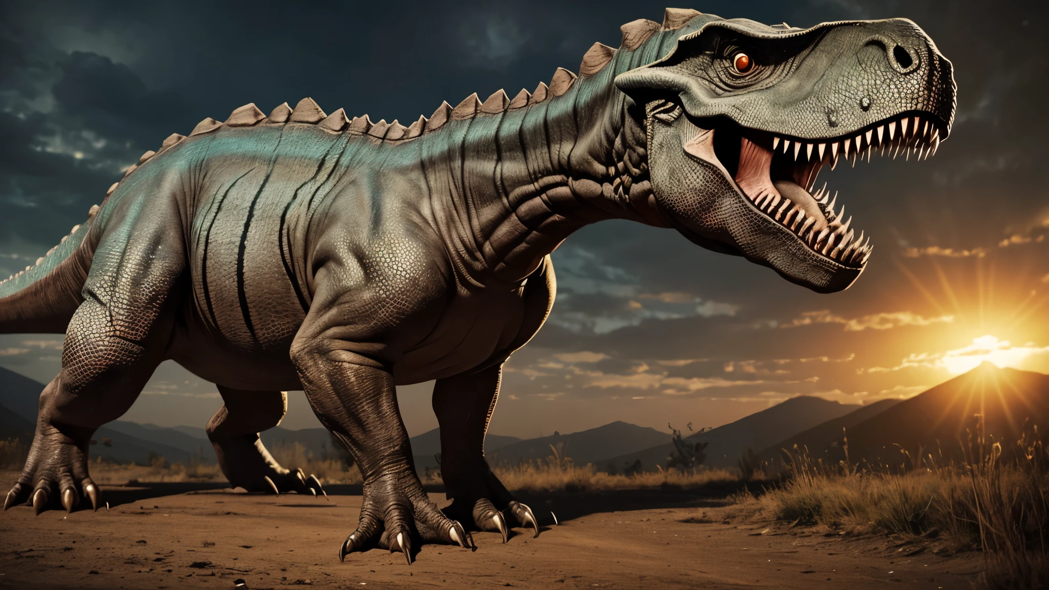 Scary dinosaur