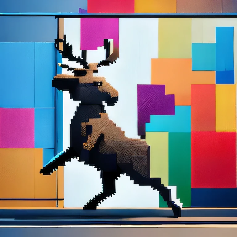 A dancing Elk