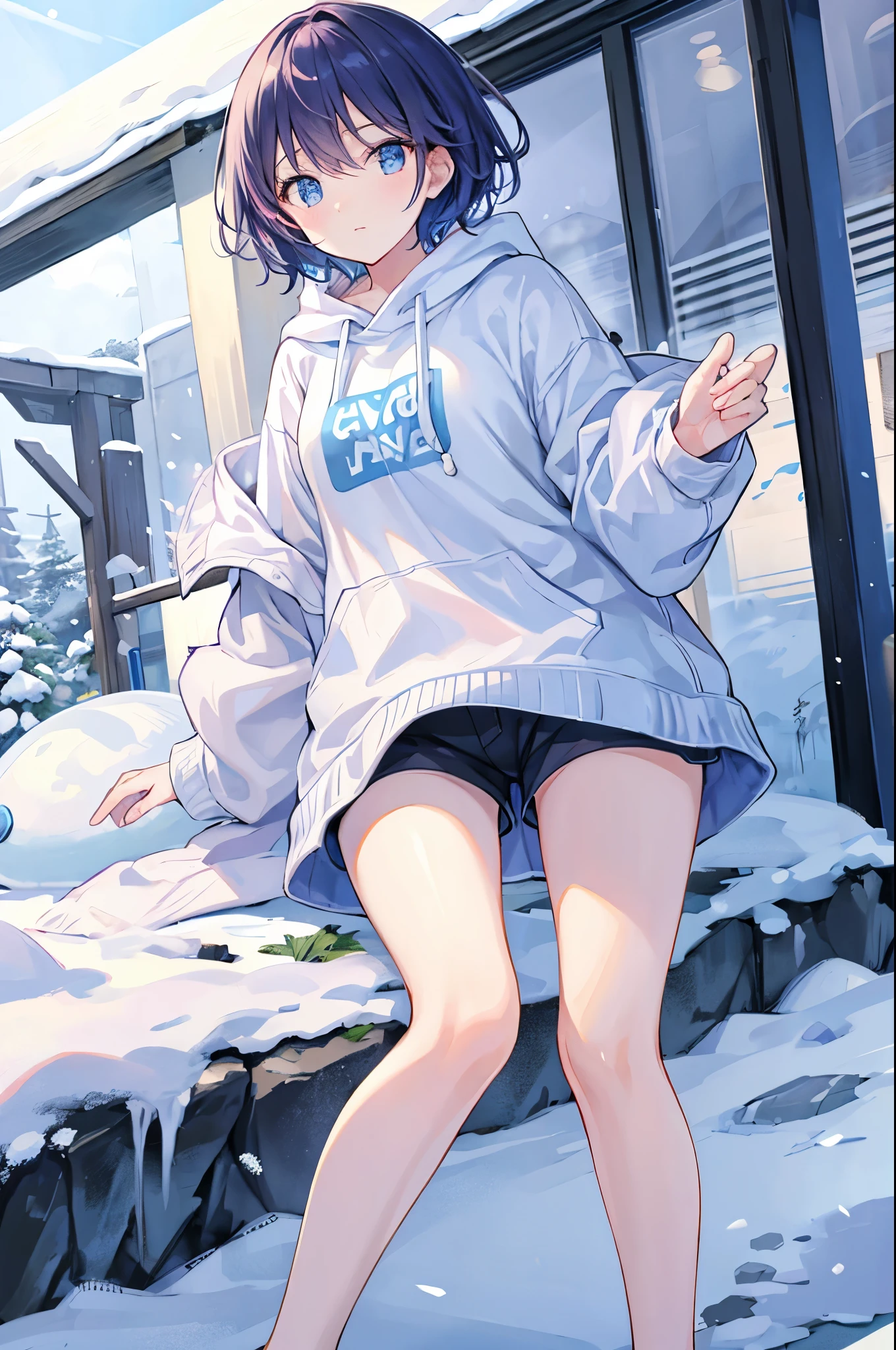 Carefree、shorts、short pants、snow