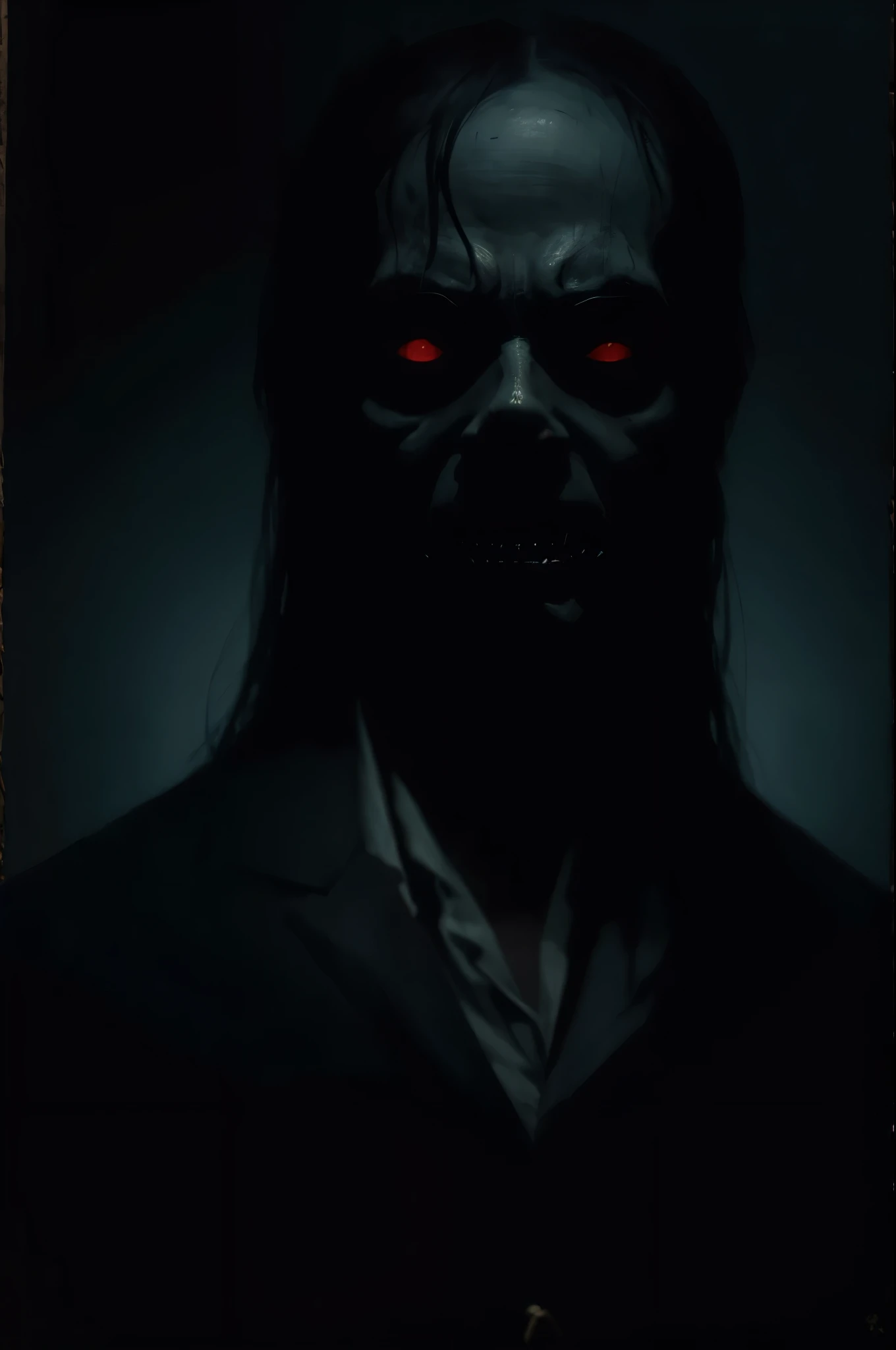 Horror painting of a painting, dark painting