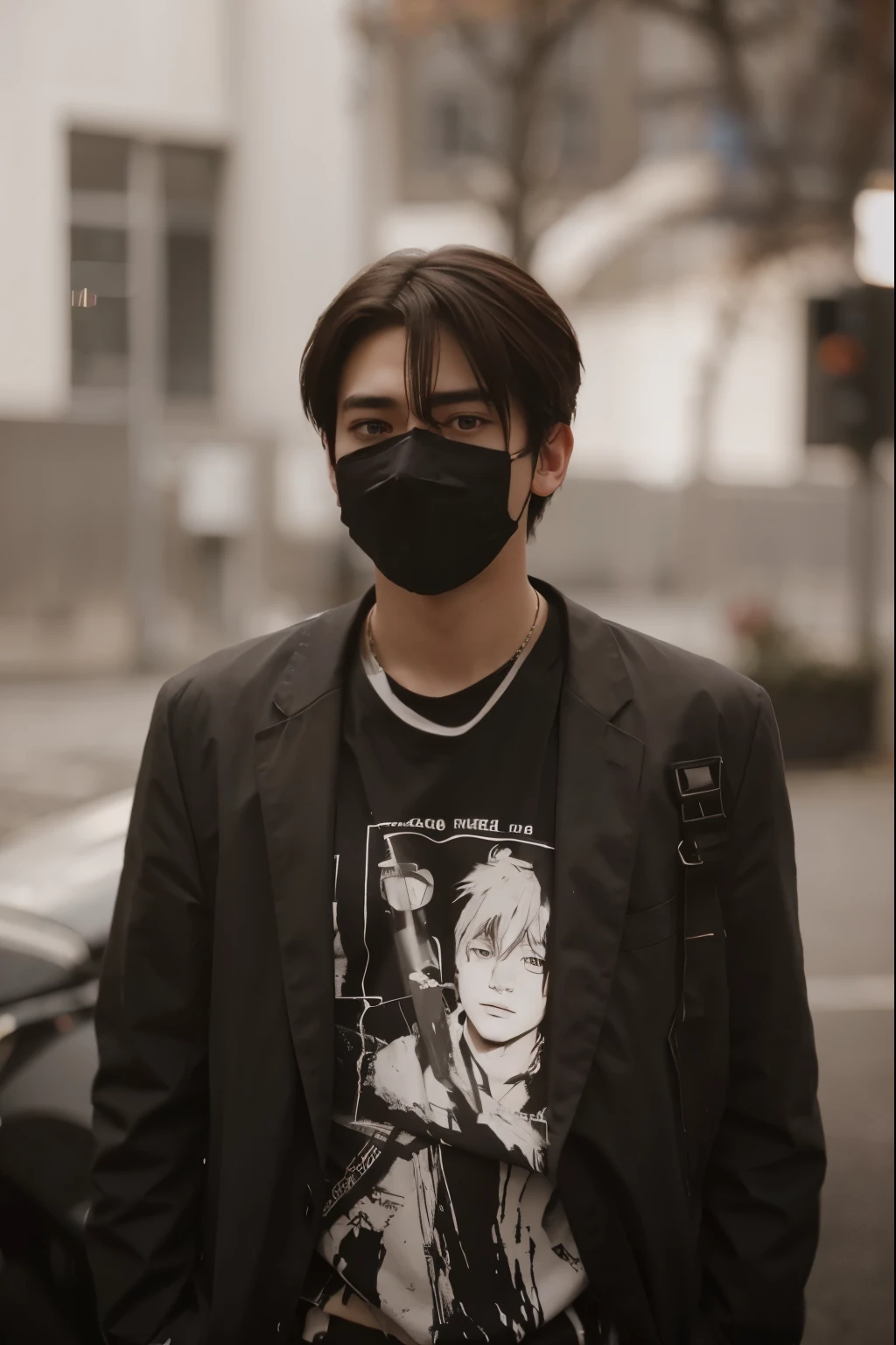 Hyper realistic portrait anime boy ultra HD quality