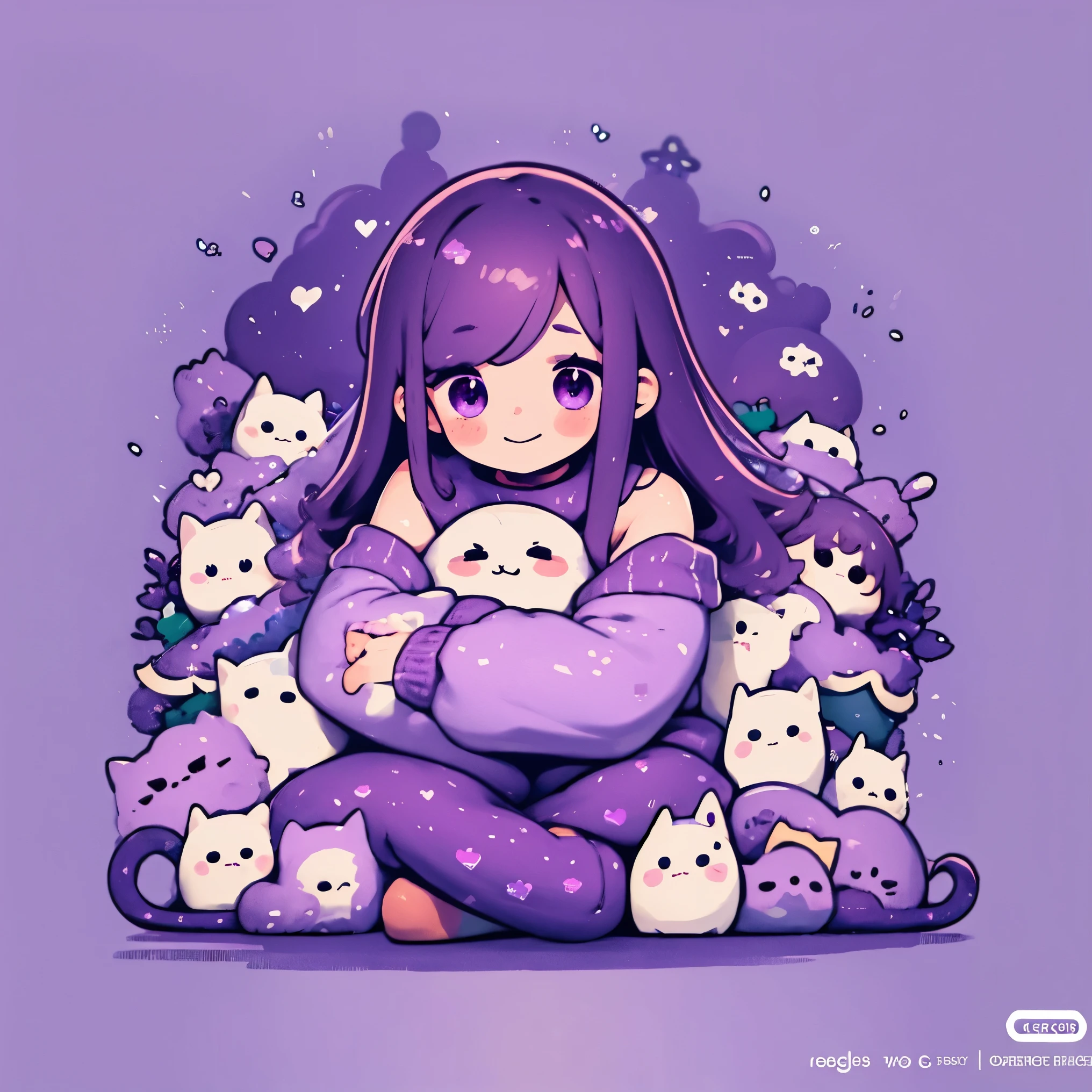 Create a cute and cozy purple themed twitch banner for MegannGames